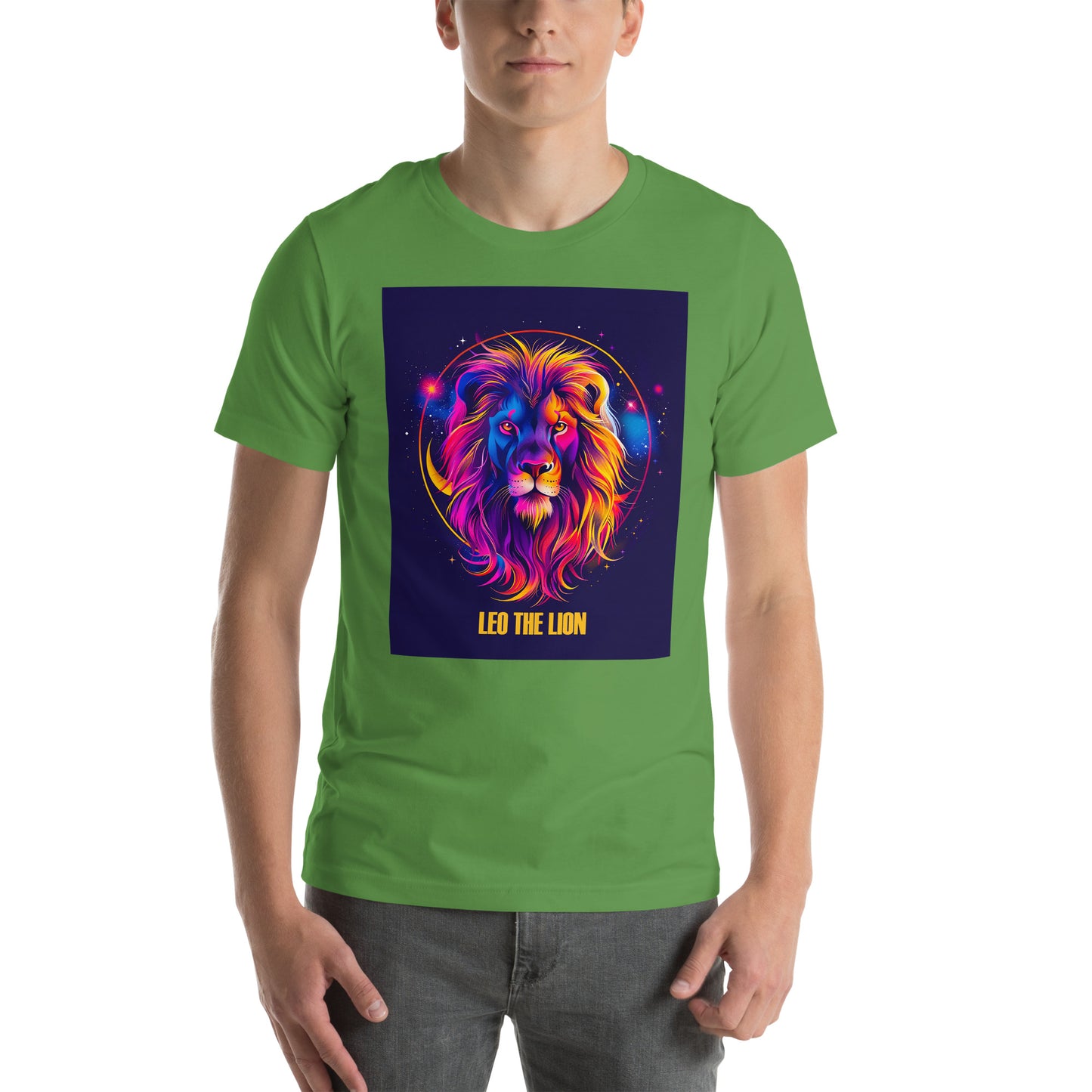 Leo Zodiac Neon Unisex T-shirt