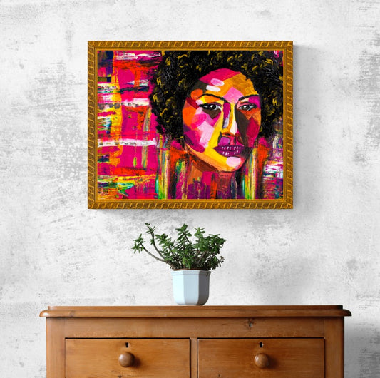 Geometric Woman" Fine Art Print