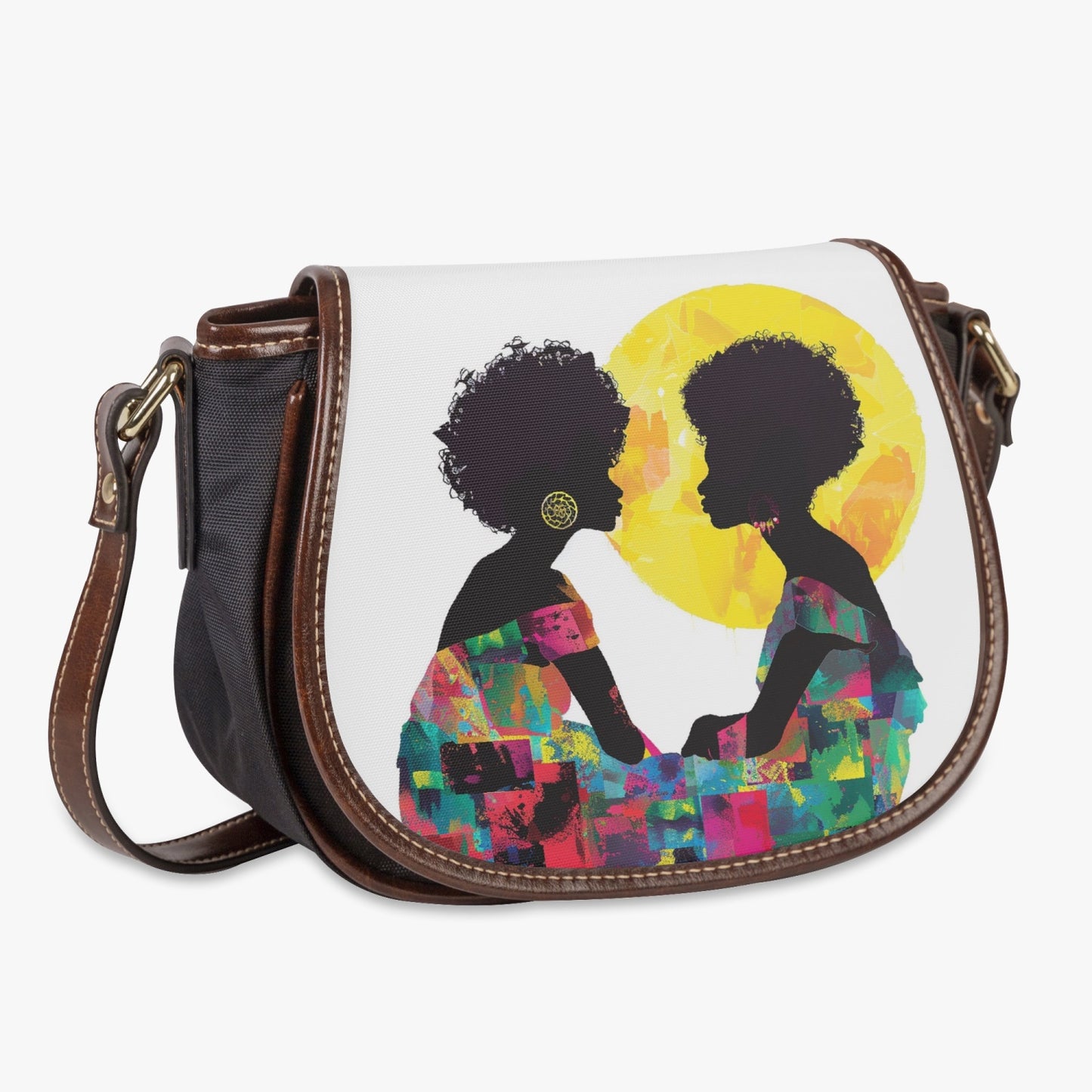 Sisterhood Deep Conversation Flap Saddle Bag