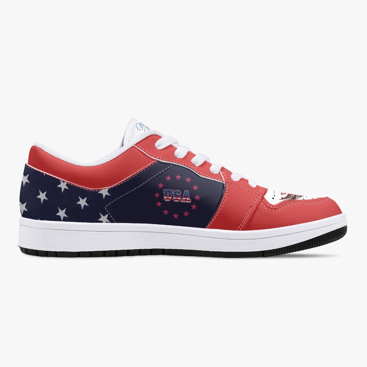 Madame President Harris Low-Top Leather Sneakers