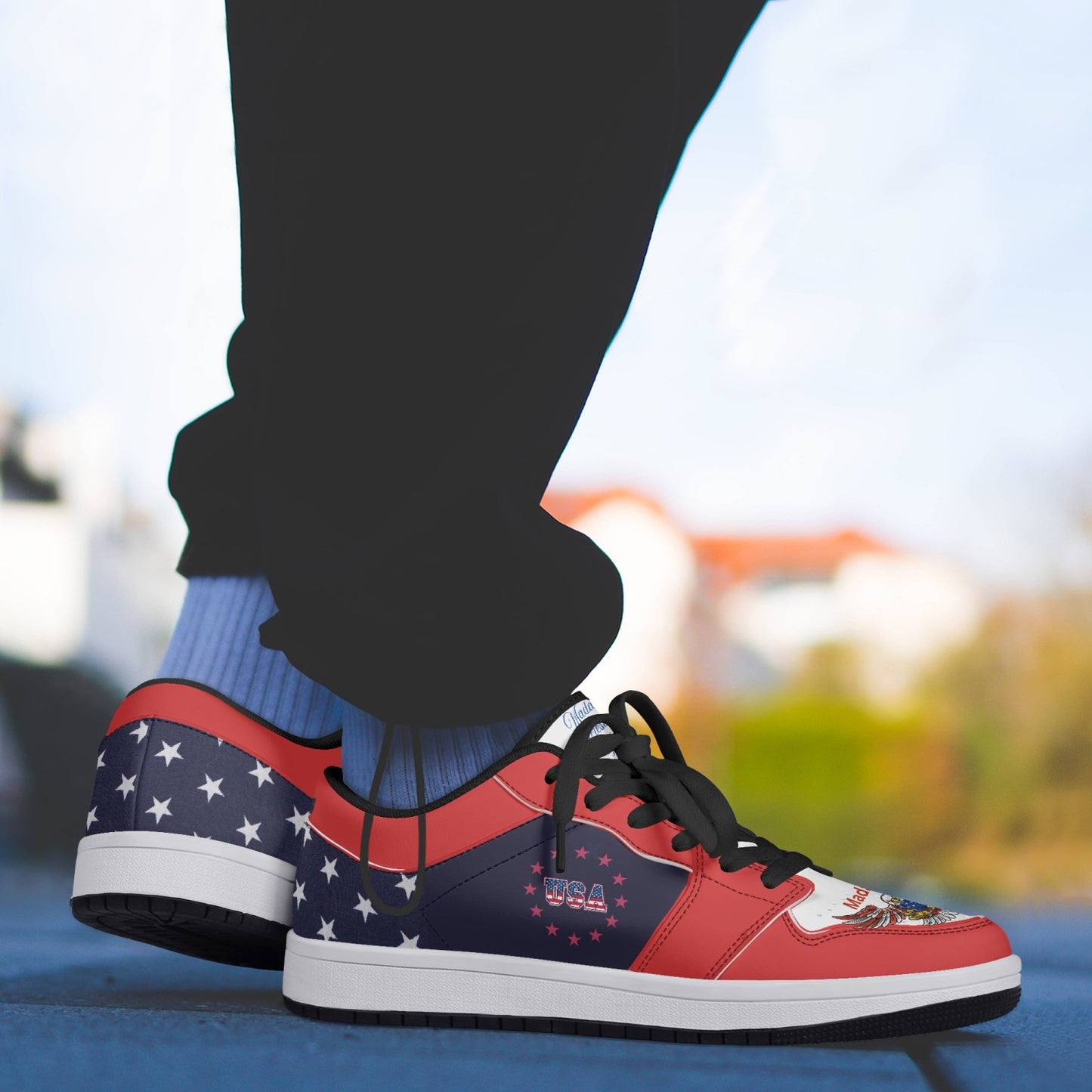 Madame President Harris Low-Top Leather Sneakers