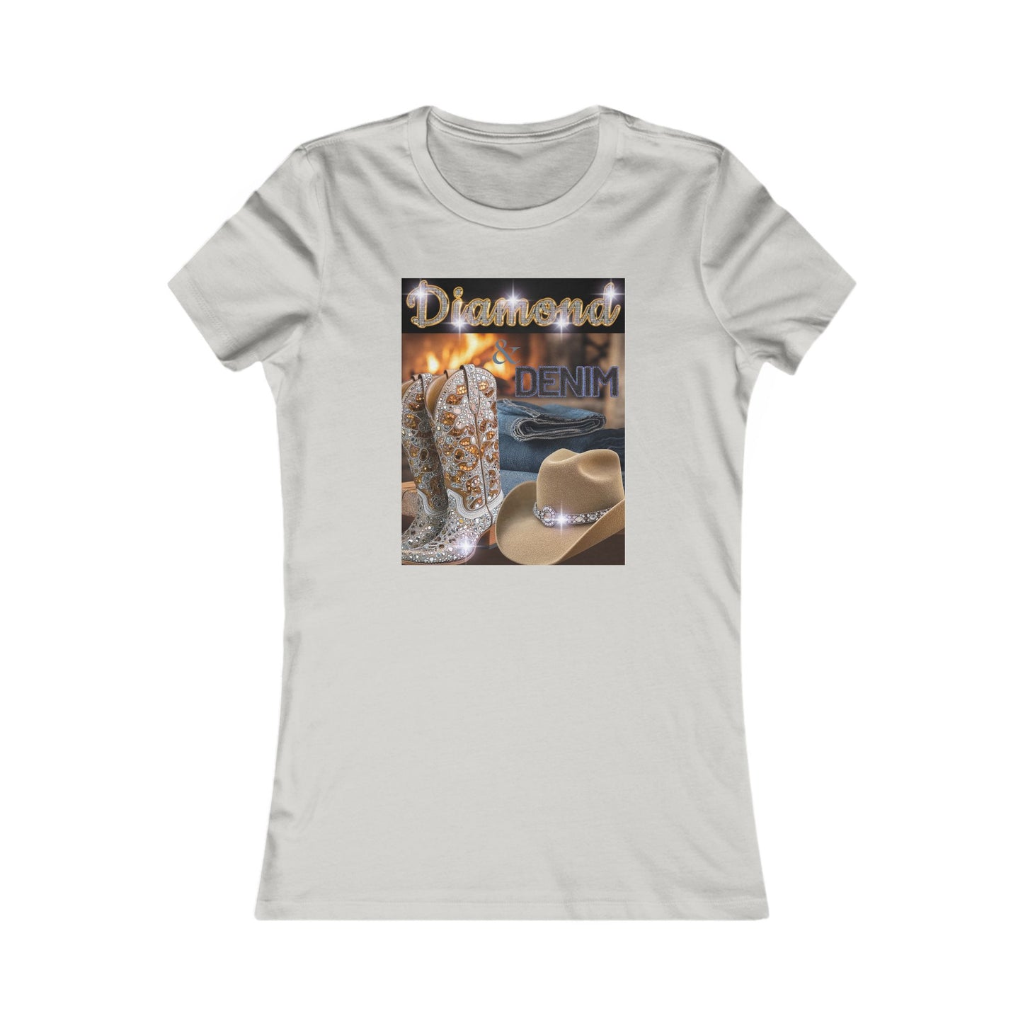 Cowgirl Denim Vibes T-Shirt for Western Fashion Lovers