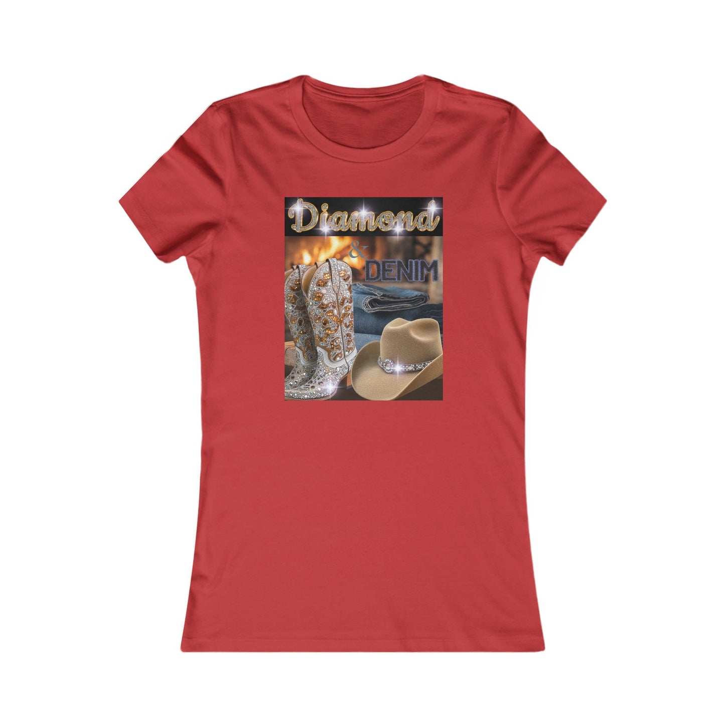 Cowgirl Denim Vibes T-Shirt for Western Fashion Lovers