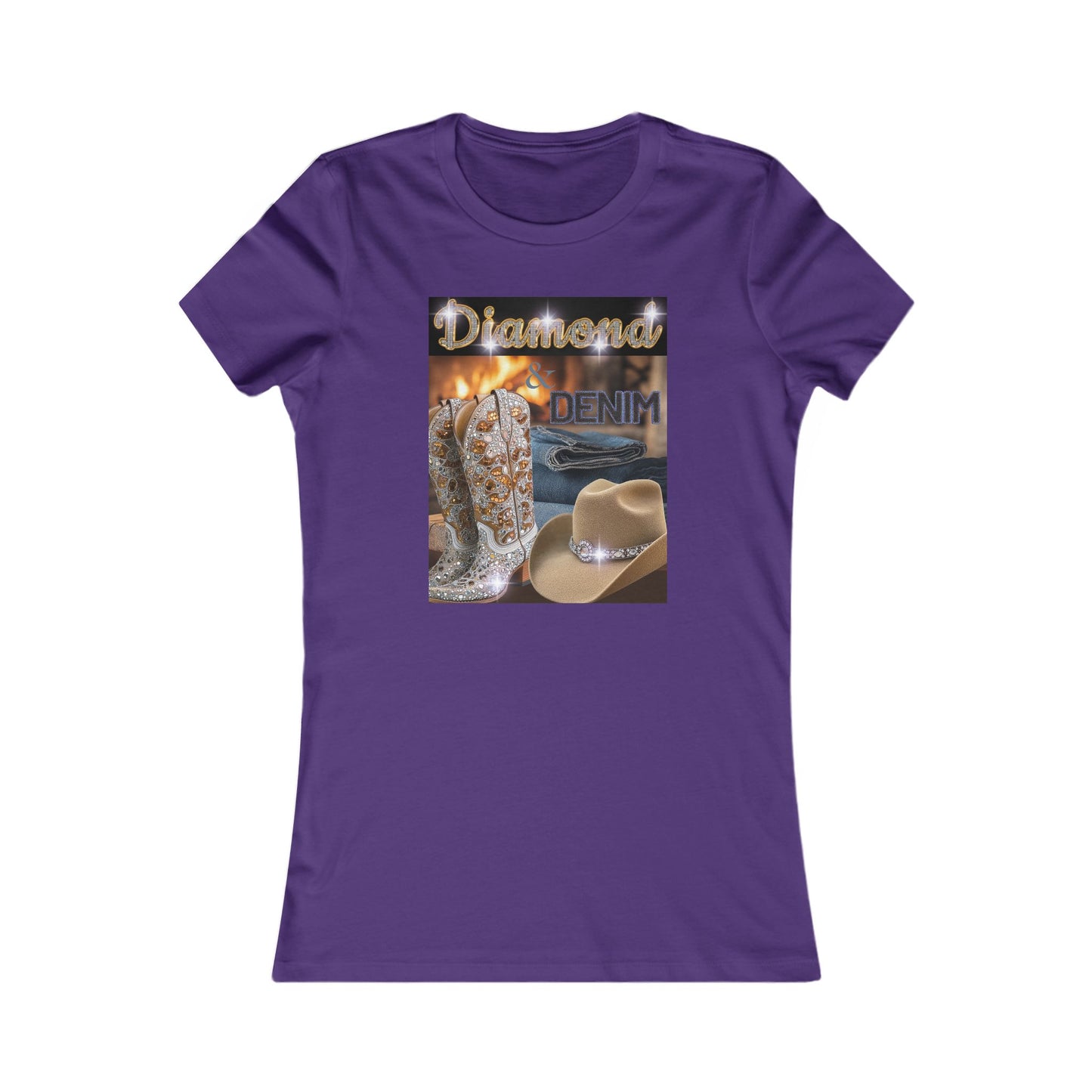 Cowgirl Denim Vibes T-Shirt for Western Fashion Lovers