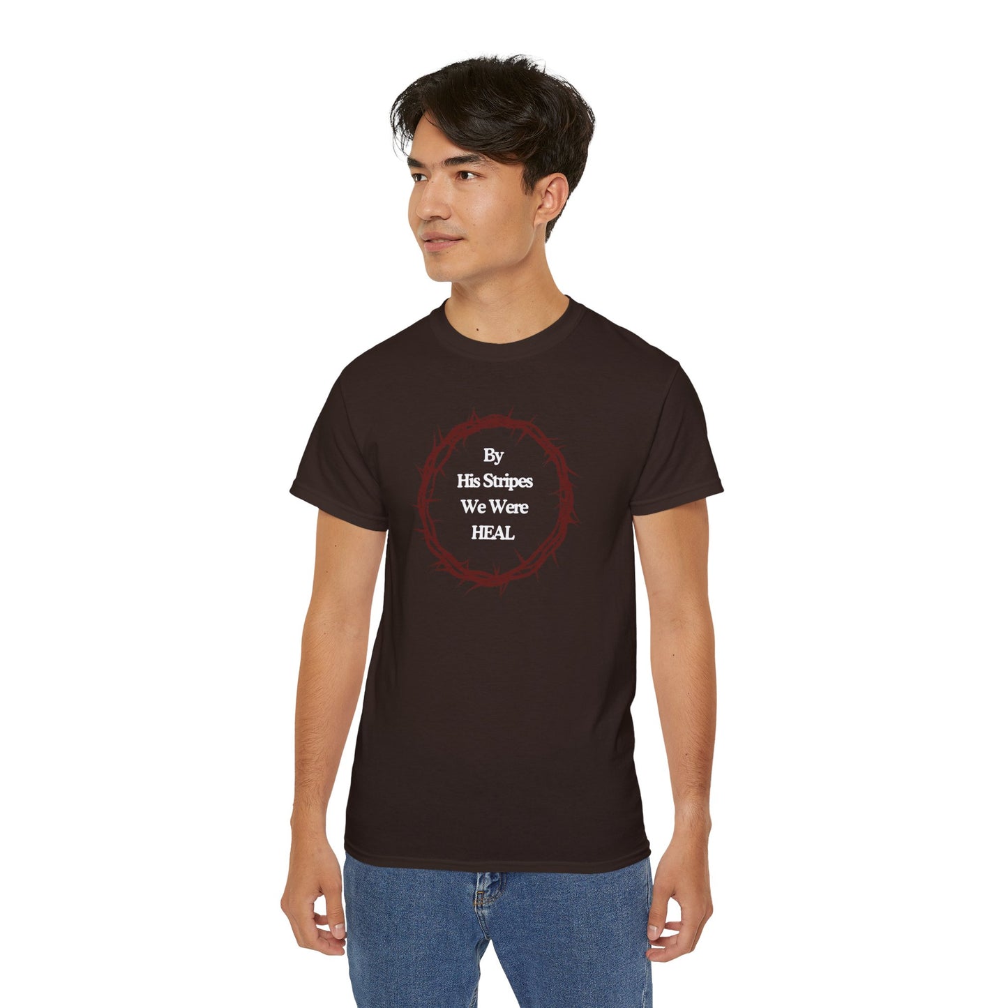 We're Heal - Unisex Ultra Cotton Tee: By His Stripes We Were Heal