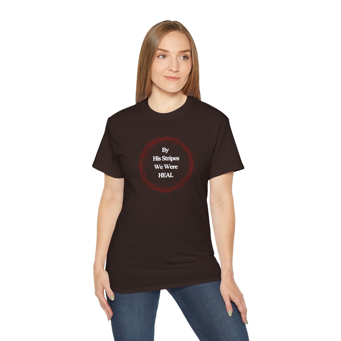We're Heal - Unisex Ultra Cotton Tee: By His Stripes We Were Heal