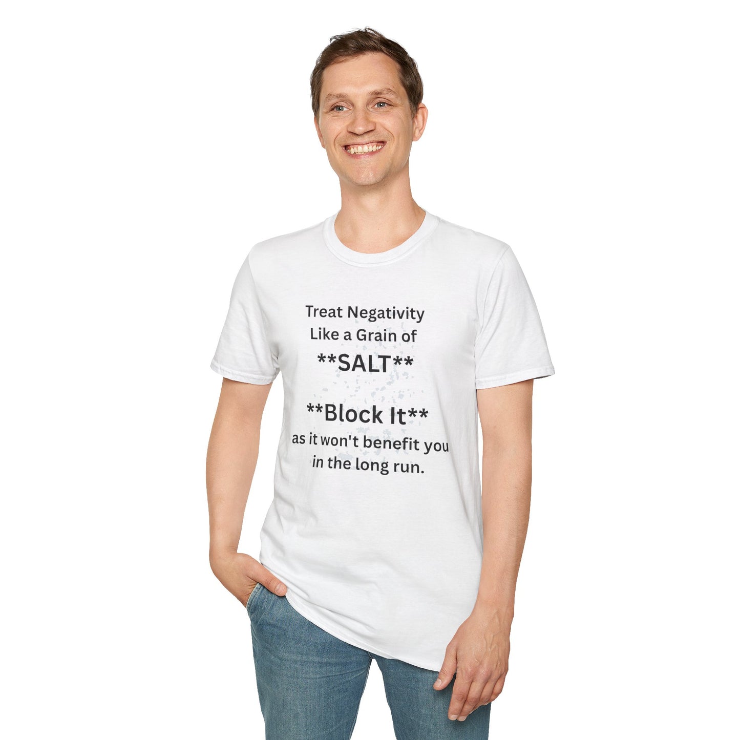 Negativity Boundaries T-Shirt — "Treat Negativity Like a Grain of SALT" Motivational Tee