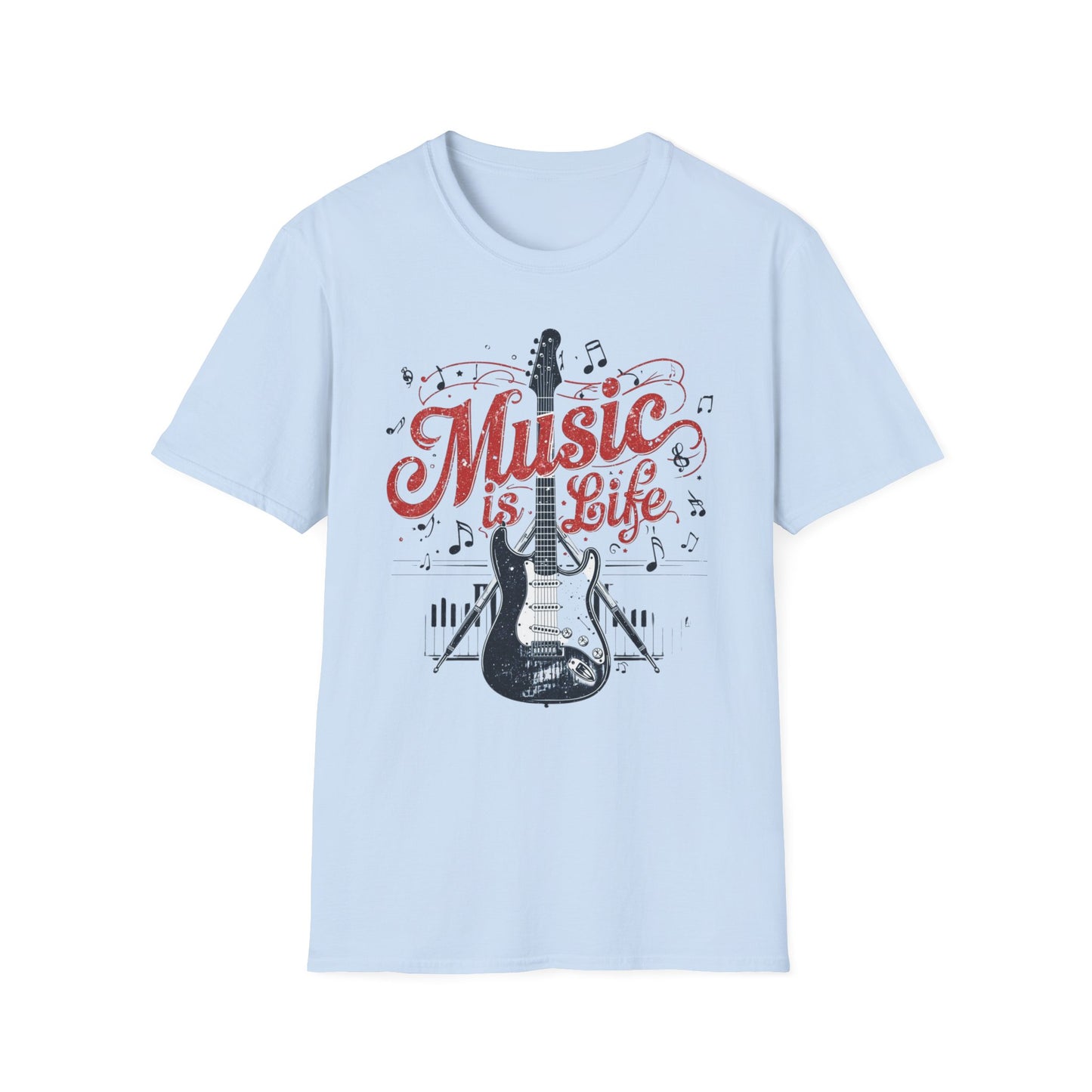 Music Is Life T-Shirt — Retro Musical Graphic Tee