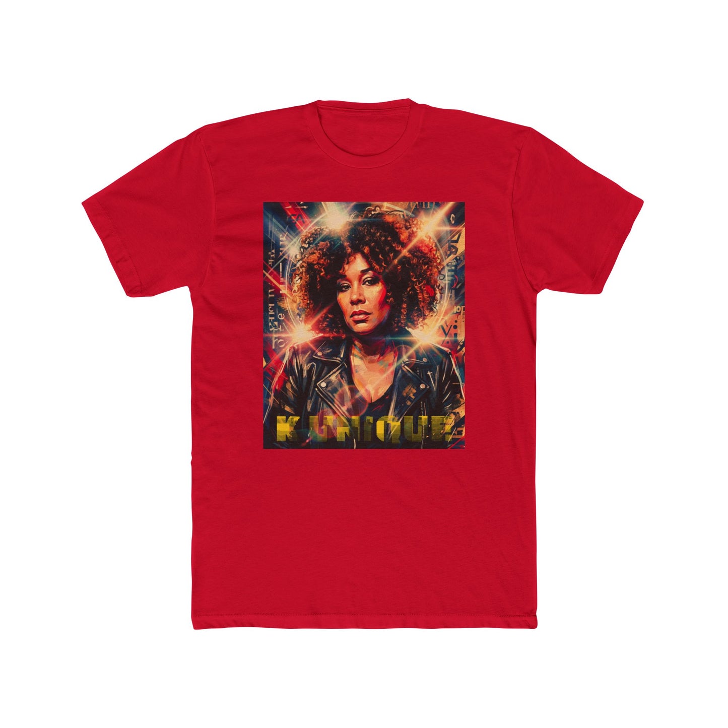Retro Femme Portrait Tee — 'YouTube' Headphones Graphic Shirt