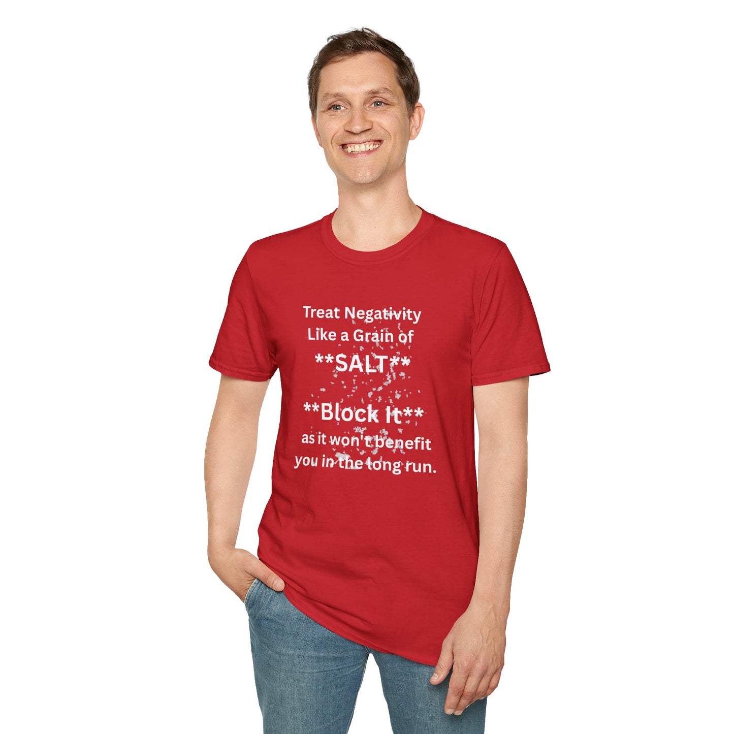 Negativity Boundaries T-Shirt — "Treat Negativity Like a Grain of SALT" Motivational Tee