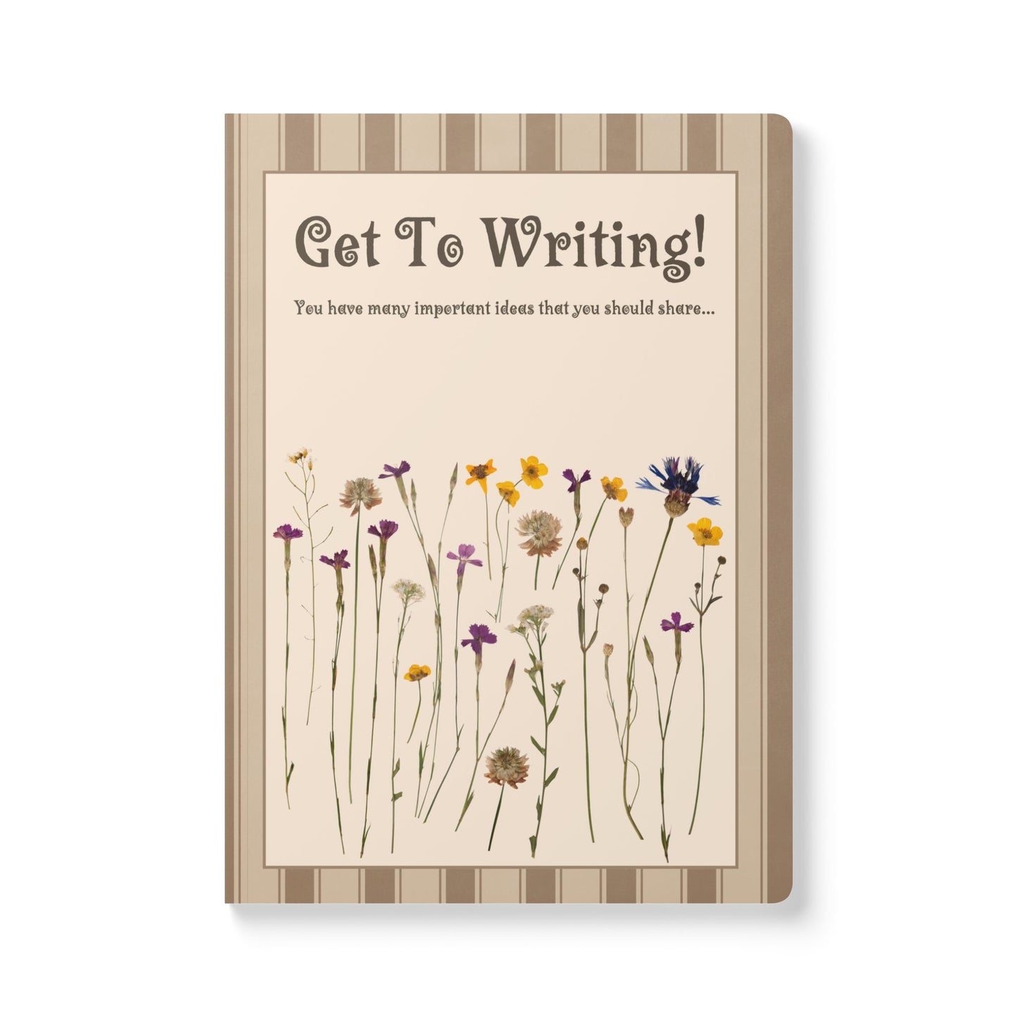 Get To Writing Softcover Journal (with Inside Prints)