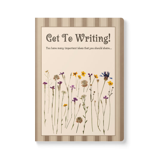 Get To Writing Softcover Journal (with Inside Prints)