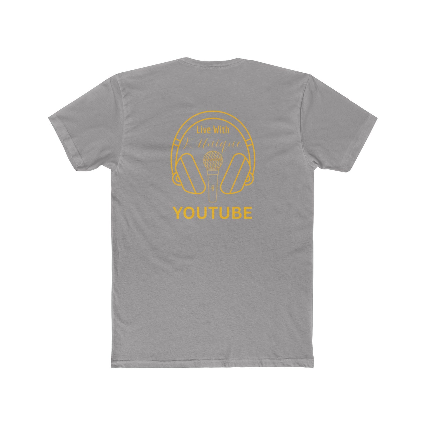 Retro Femme Portrait Tee — 'YouTube' Headphones Graphic Shirt