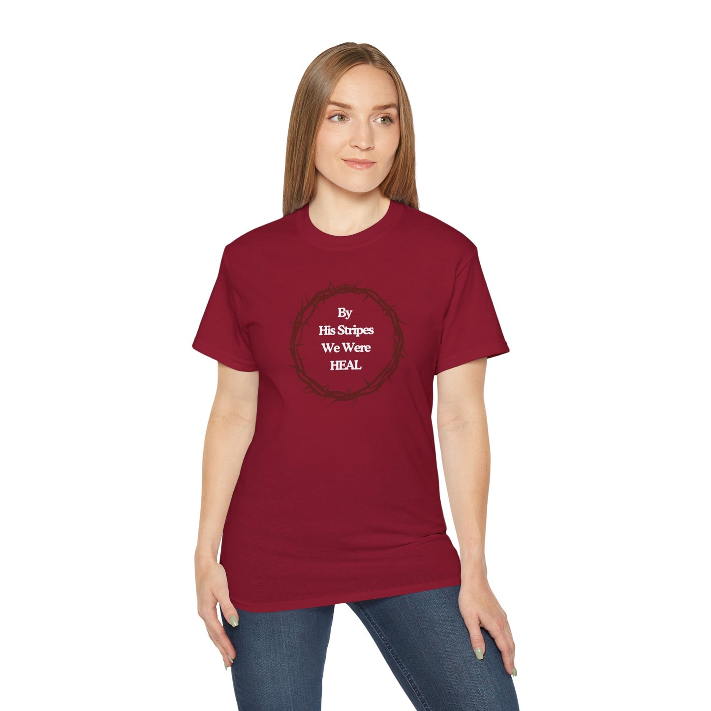 We're Heal - Unisex Ultra Cotton Tee: By His Stripes We Were Heal