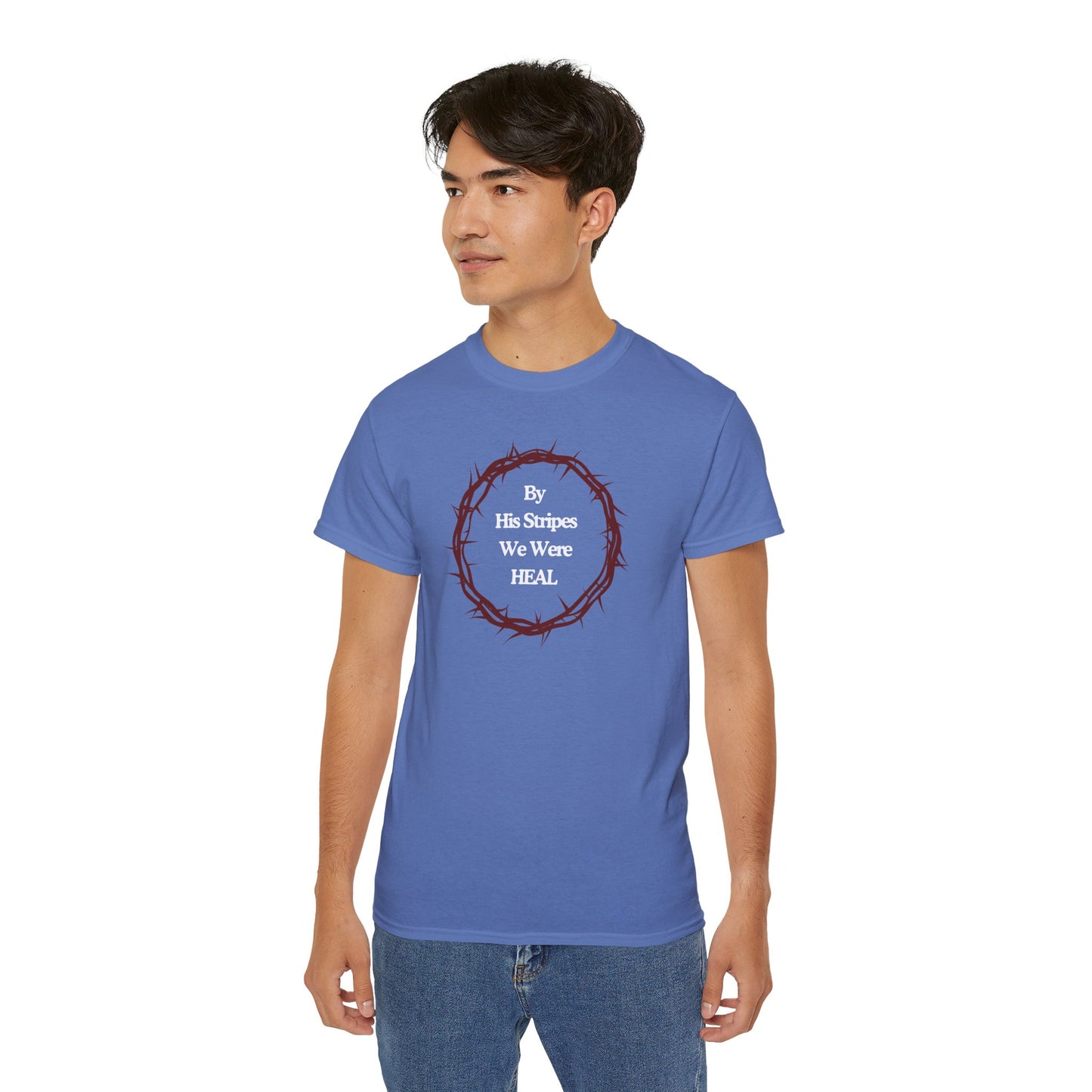 We're Heal - Unisex Ultra Cotton Tee: By His Stripes We Were Heal