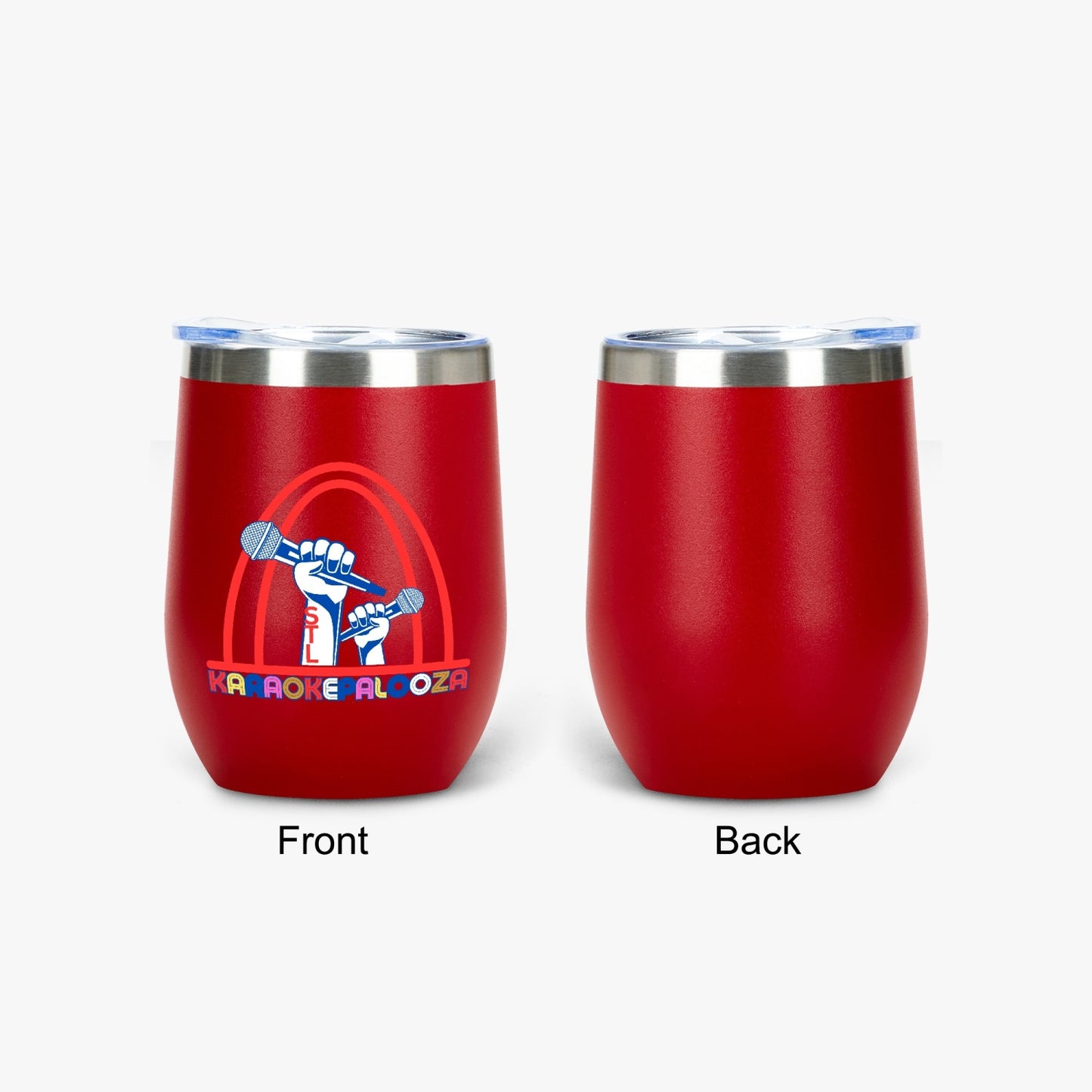 Karaokepalooza  Egg Shaped Insulated Wine Tumbler