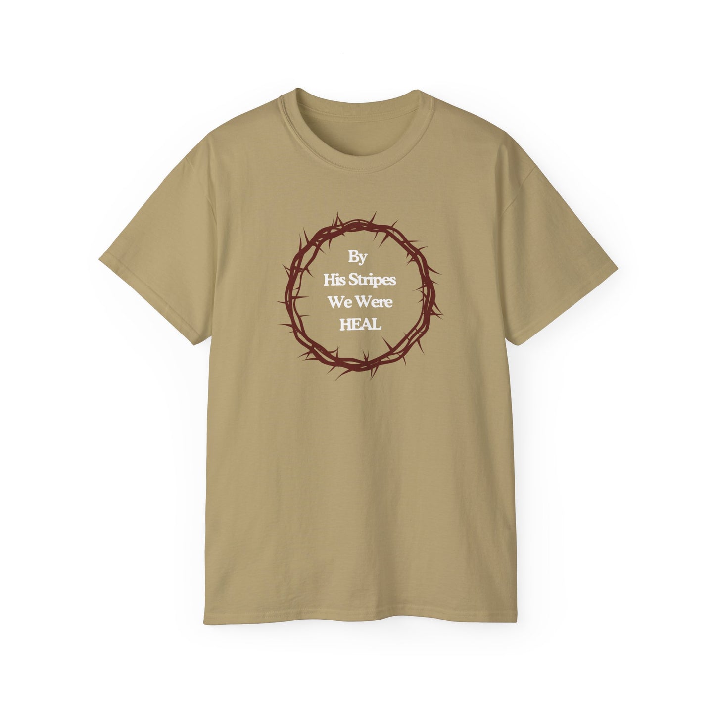 We're Heal - Unisex Ultra Cotton Tee: By His Stripes We Were Heal
