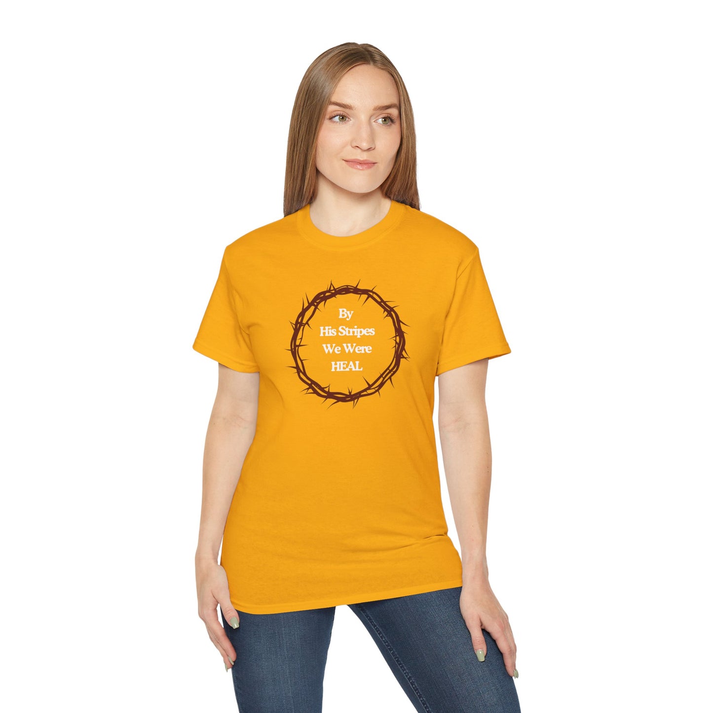 We're Heal - Unisex Ultra Cotton Tee: By His Stripes We Were Heal