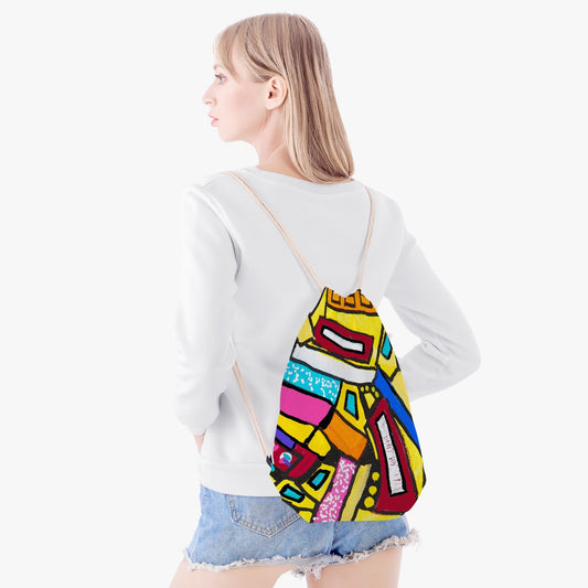 Direction to No Where Polyester Drawstring Backpack