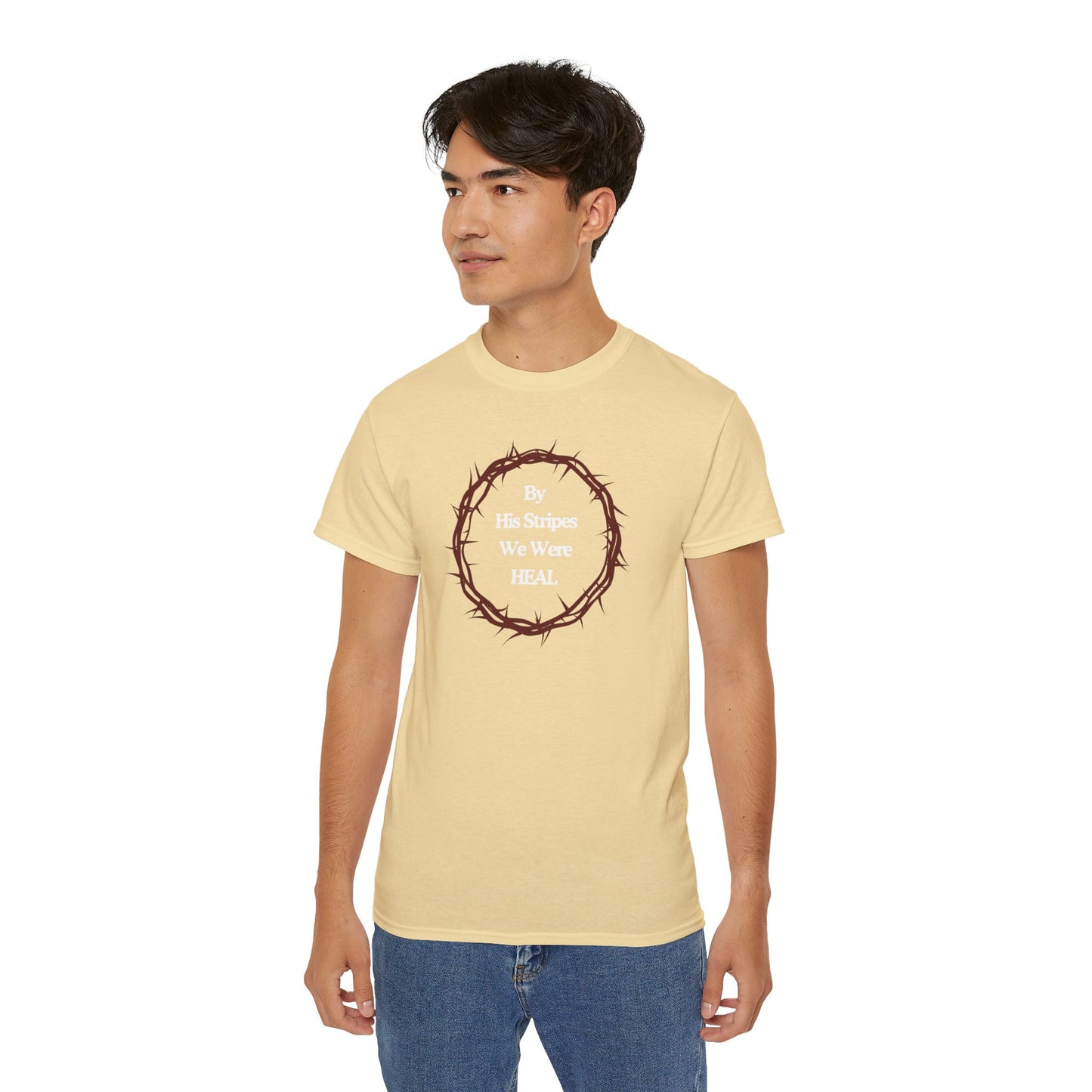We're Heal - Unisex Ultra Cotton Tee: By His Stripes We Were Heal