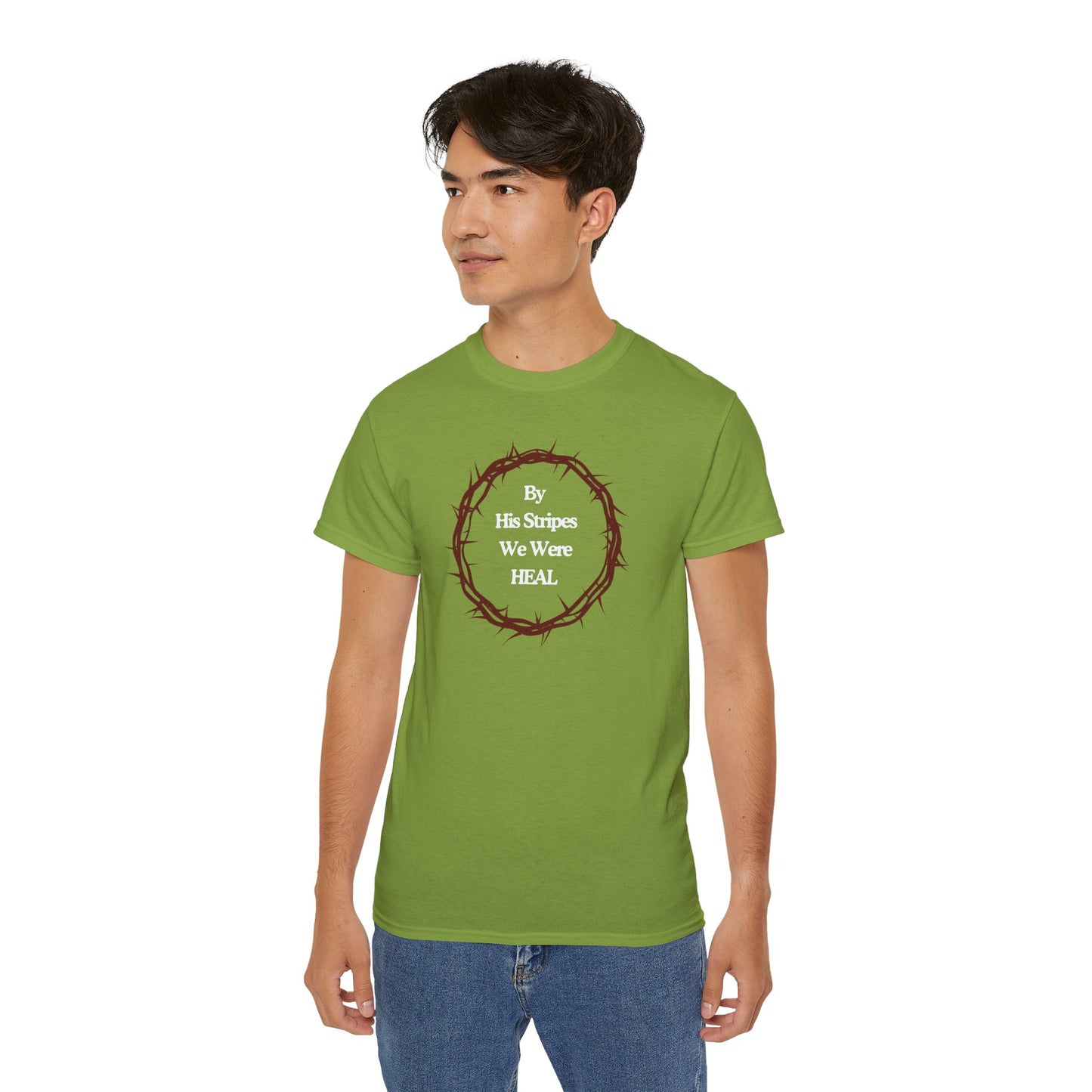 We're Heal - Unisex Ultra Cotton Tee: By His Stripes We Were Heal