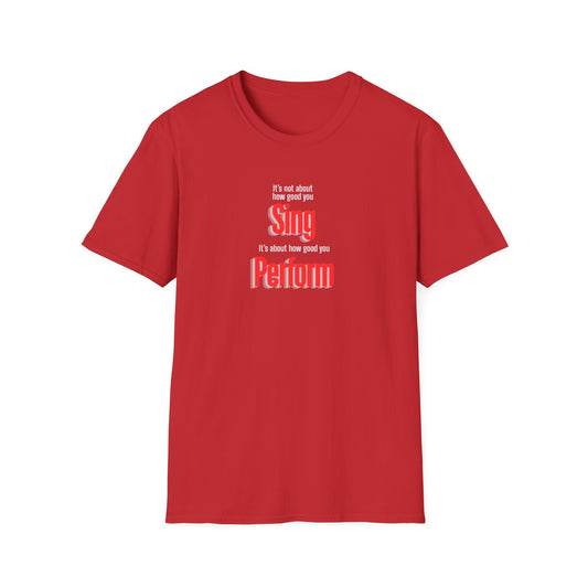 Performer Unisex Softstyle T-Shirt - Perfect for Singers, Musicians, Concerts, Gifts, Casual Wear