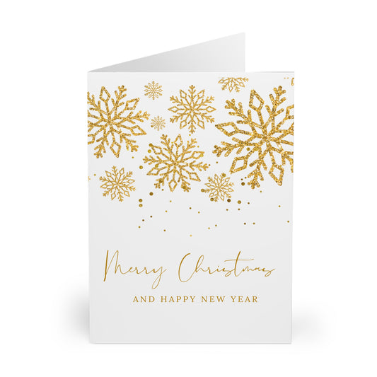 Christmas Snowflake Greeting Cards (5-Pack)