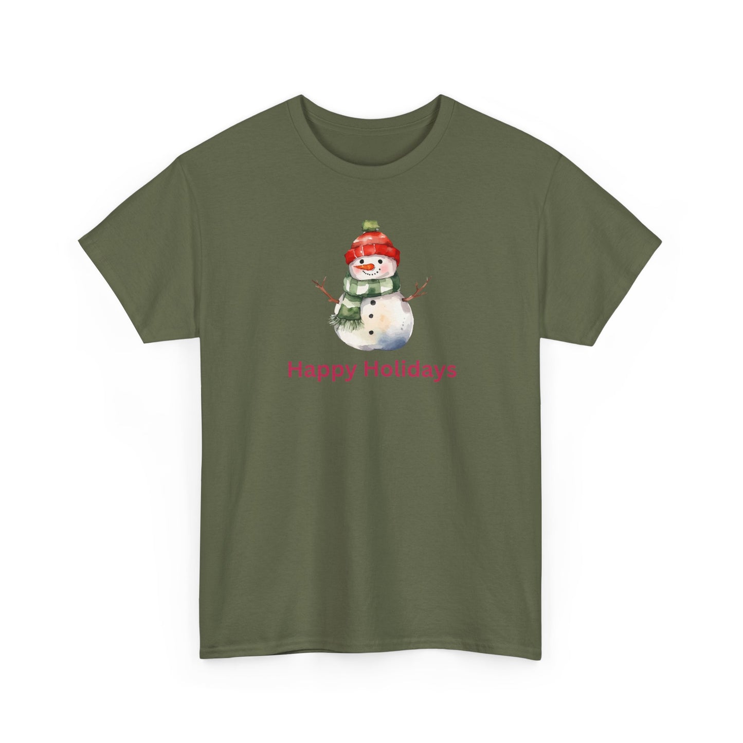 Happy Holidays Snowman Tee