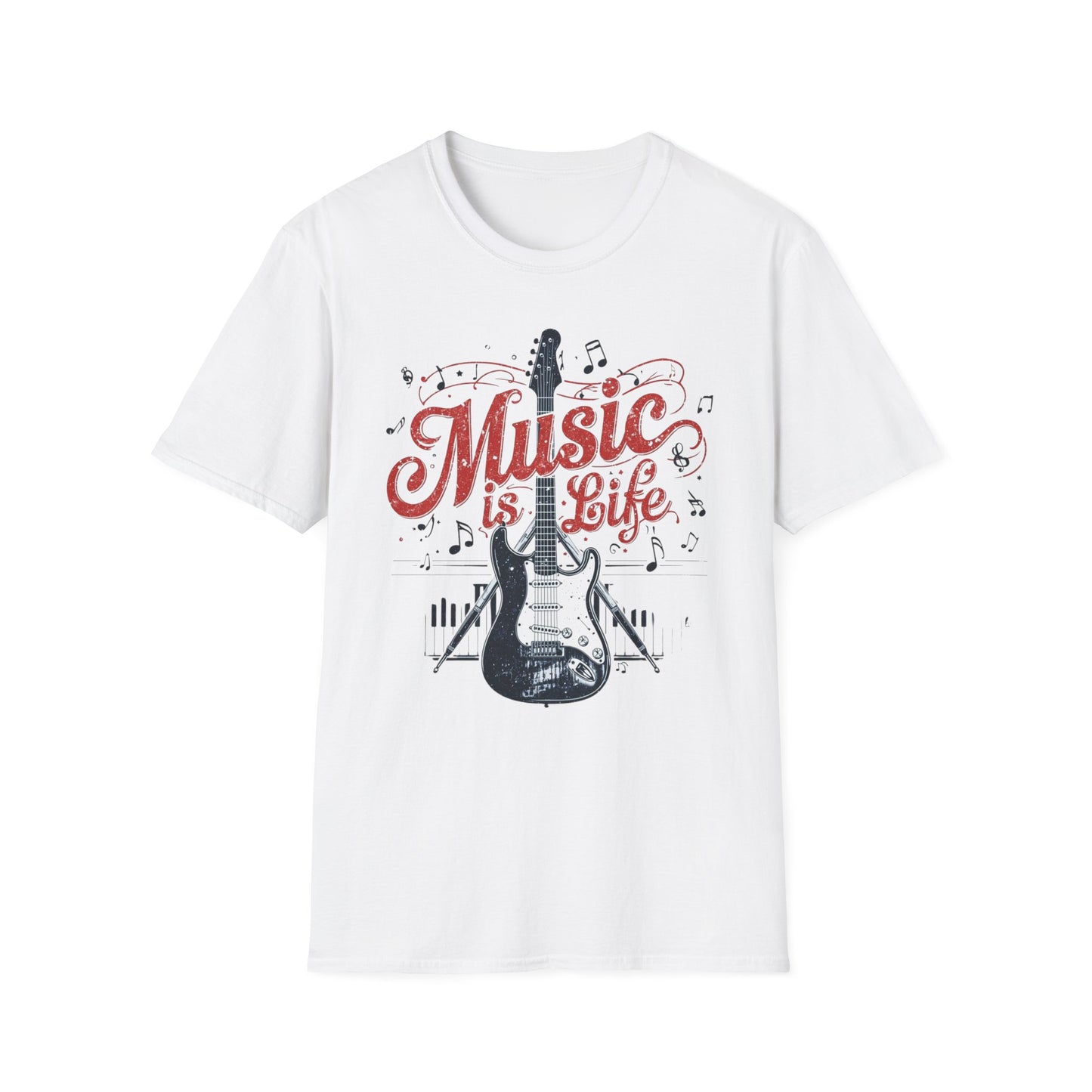 Music Is Life T-Shirt — Retro Musical Graphic Tee