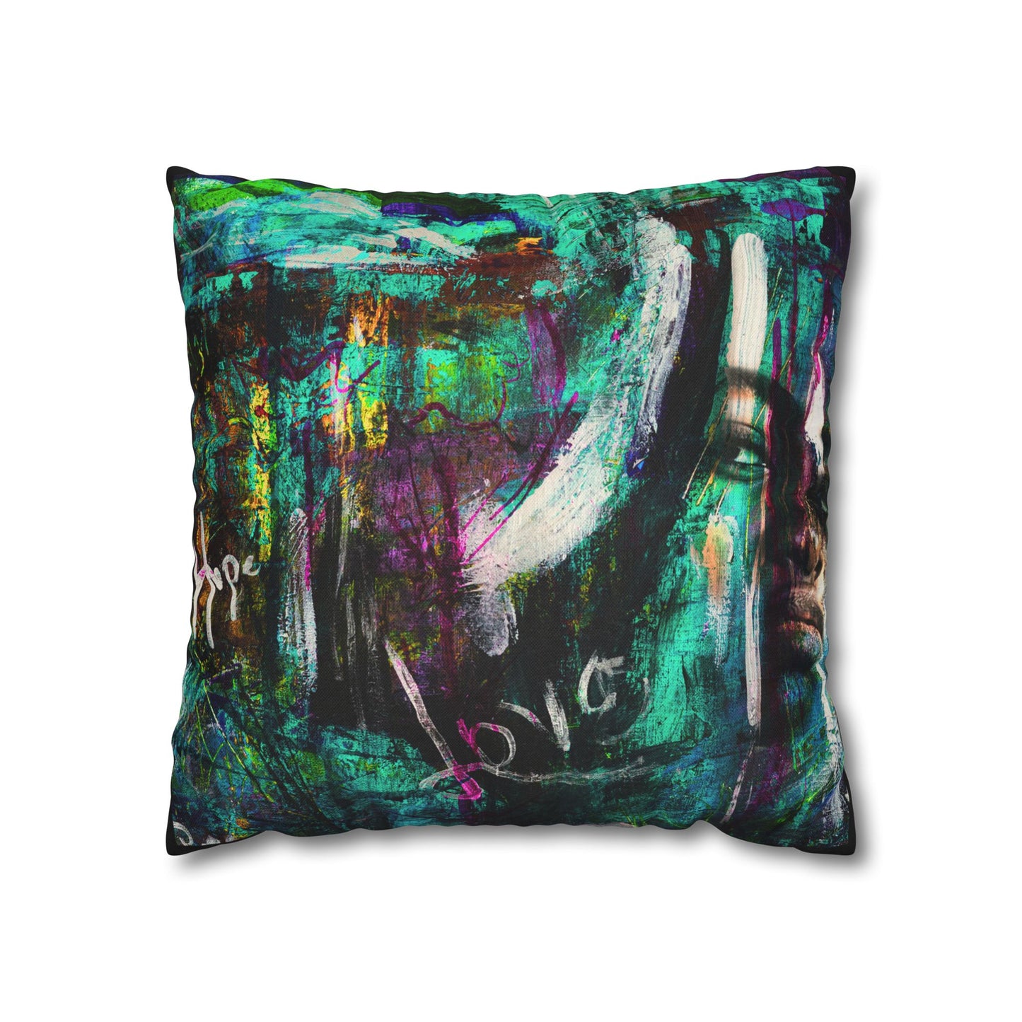 Abstract Love and Hope Pillowcase