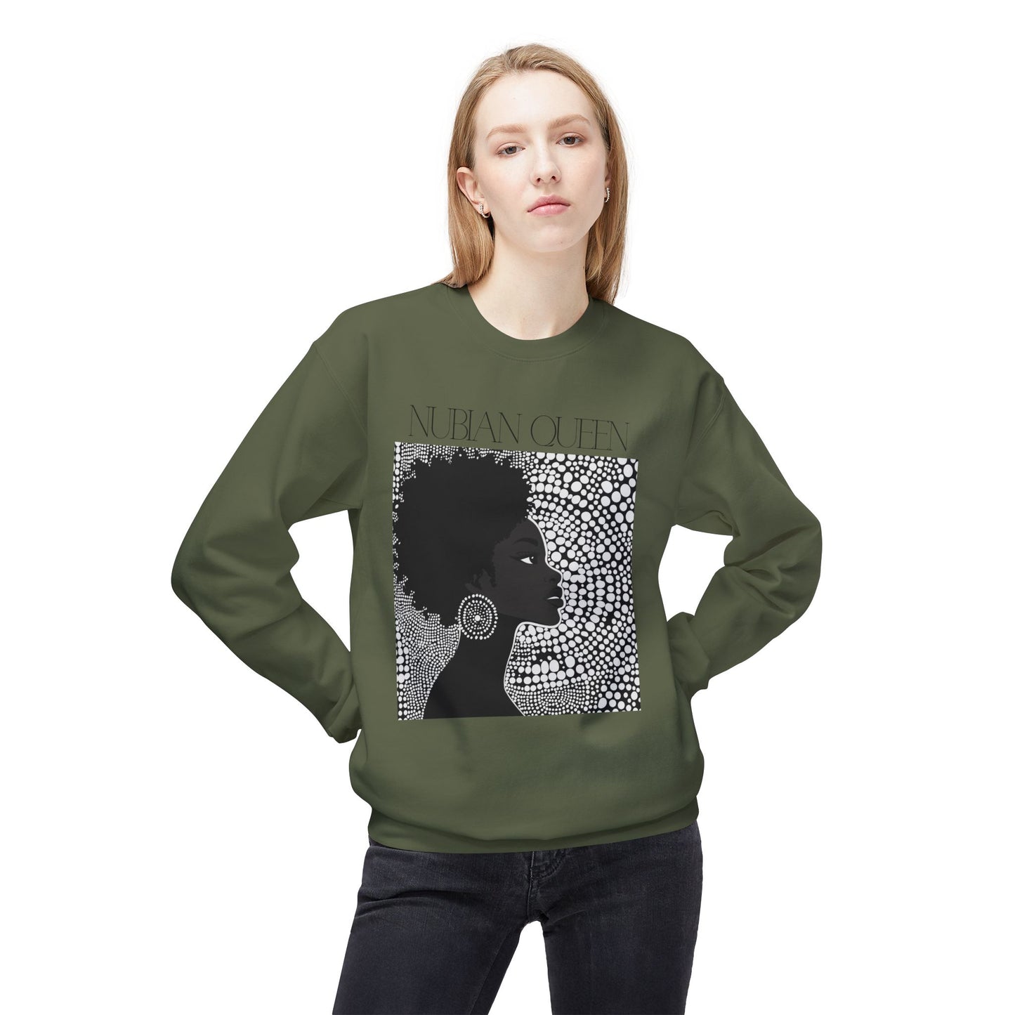 Nubian Midweight Softstyle Fleece Crewneck Sweatshirt