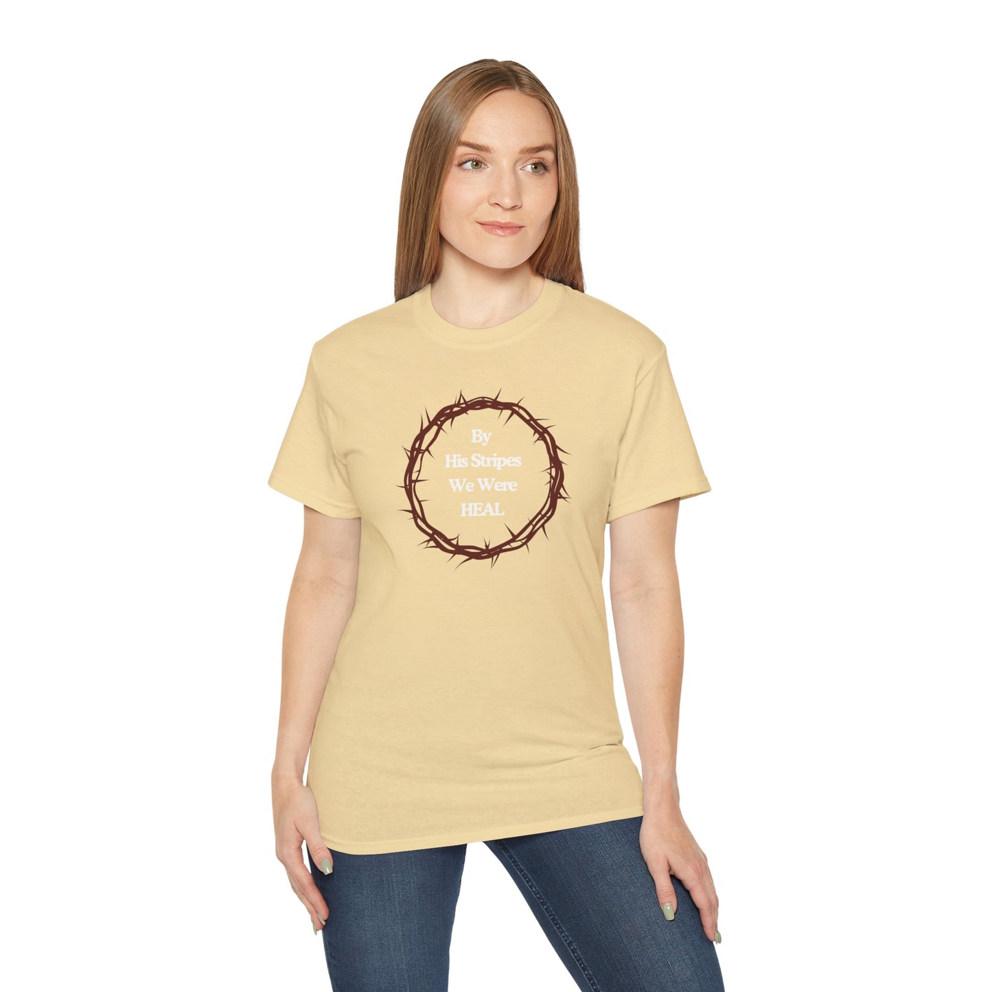 We're Heal - Unisex Ultra Cotton Tee: By His Stripes We Were Heal