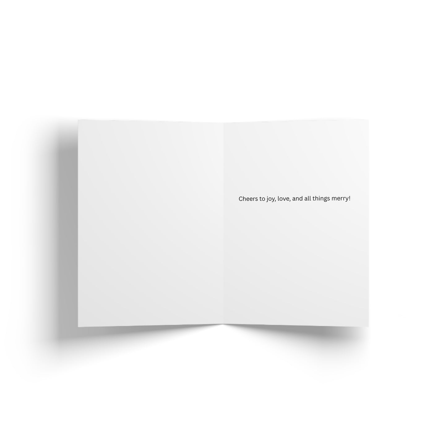 Merry Christmas Tree Greeting Card — Festive Holiday Card with Christmas Tree Design