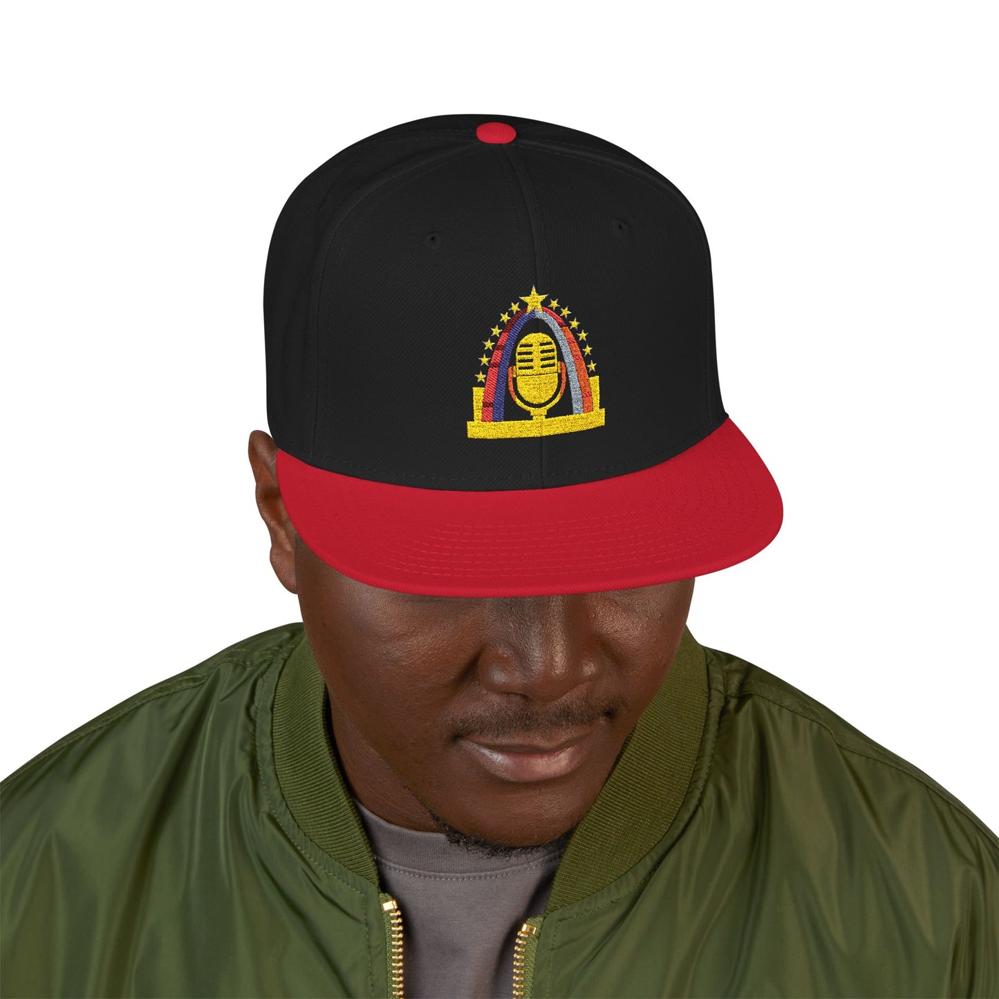Embroidered Snapback Cap - Stylish & Comfortable Headwear