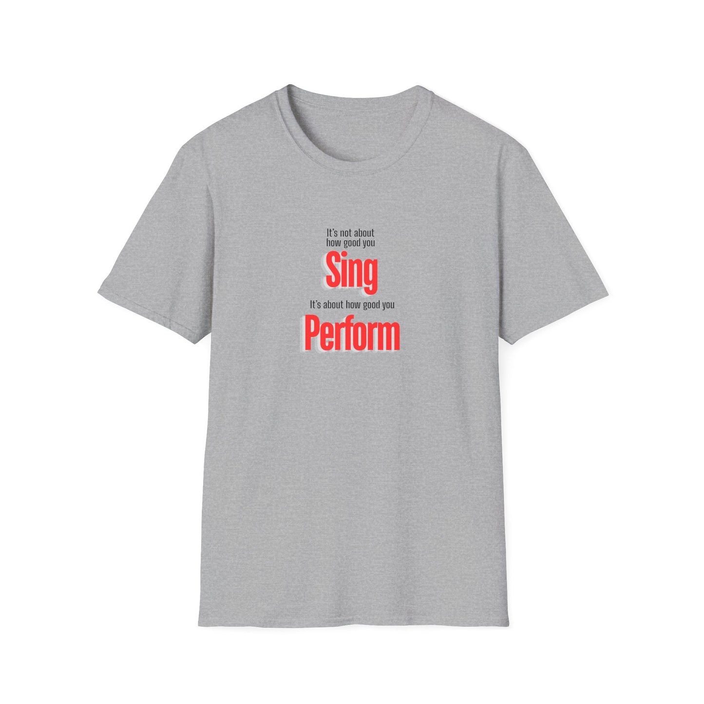 Performer Unisex Softstyle T-Shirt - Perfect for Singers, Musicians, Concerts, Gifts, Casual Wear