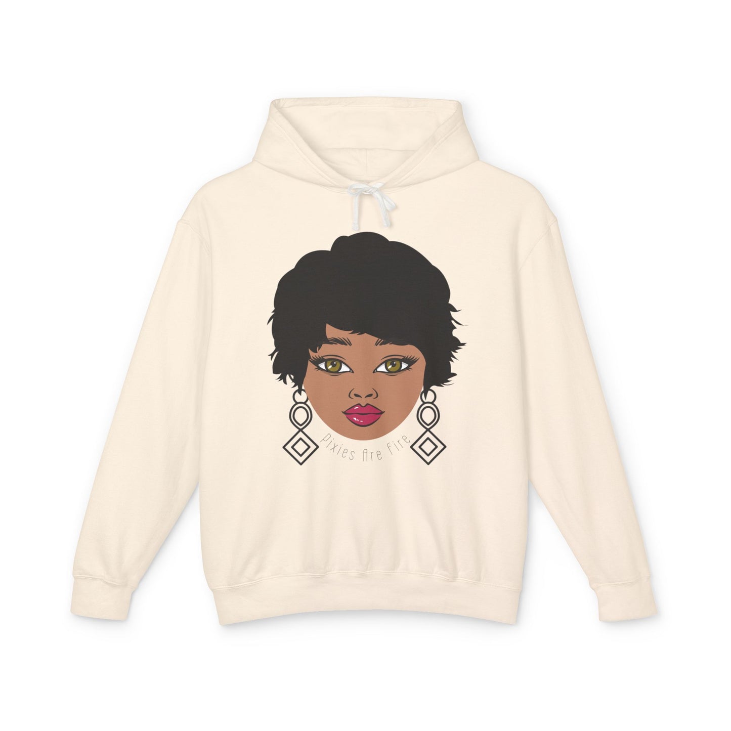 Pixie's Are Fire  Artistic Unisex Lightweight Hooded Sweatshirt,