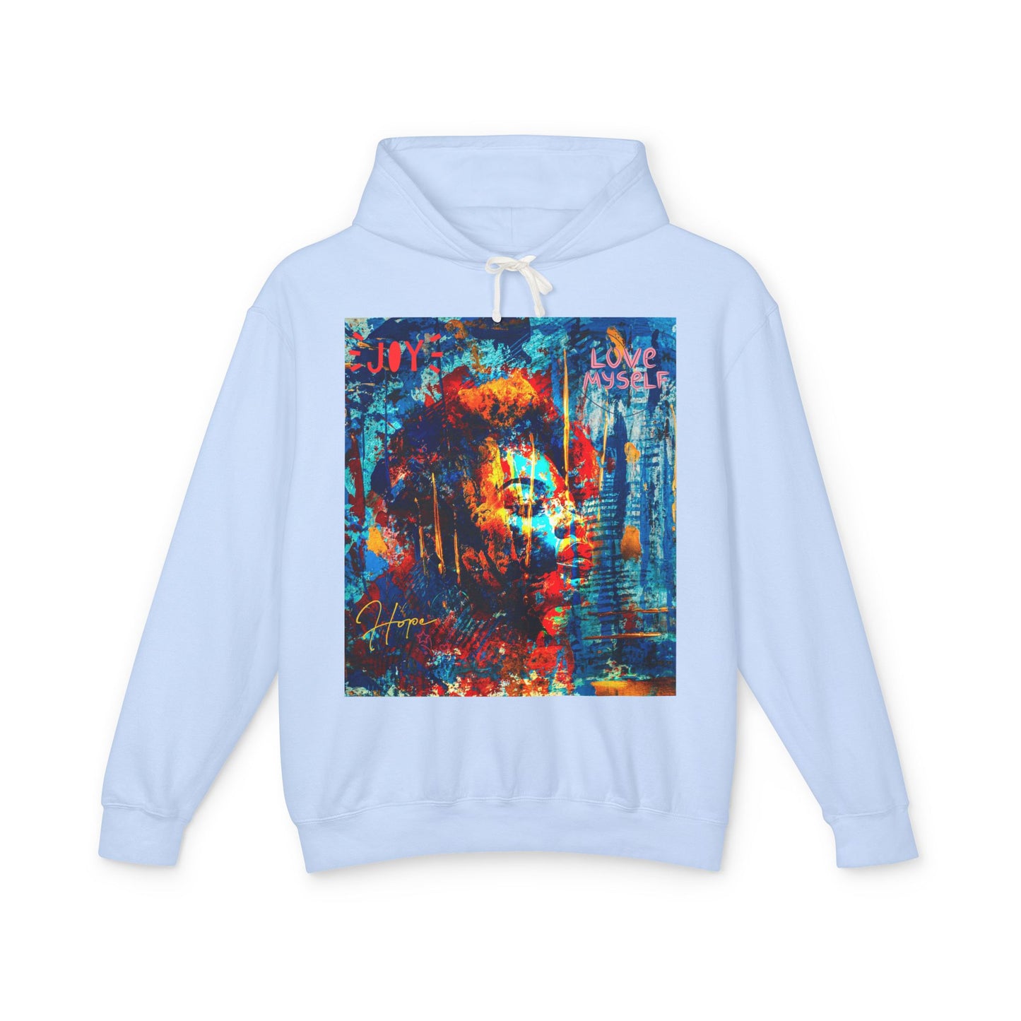 Self Love Unisex Lightweight Hooded Sweatshirt