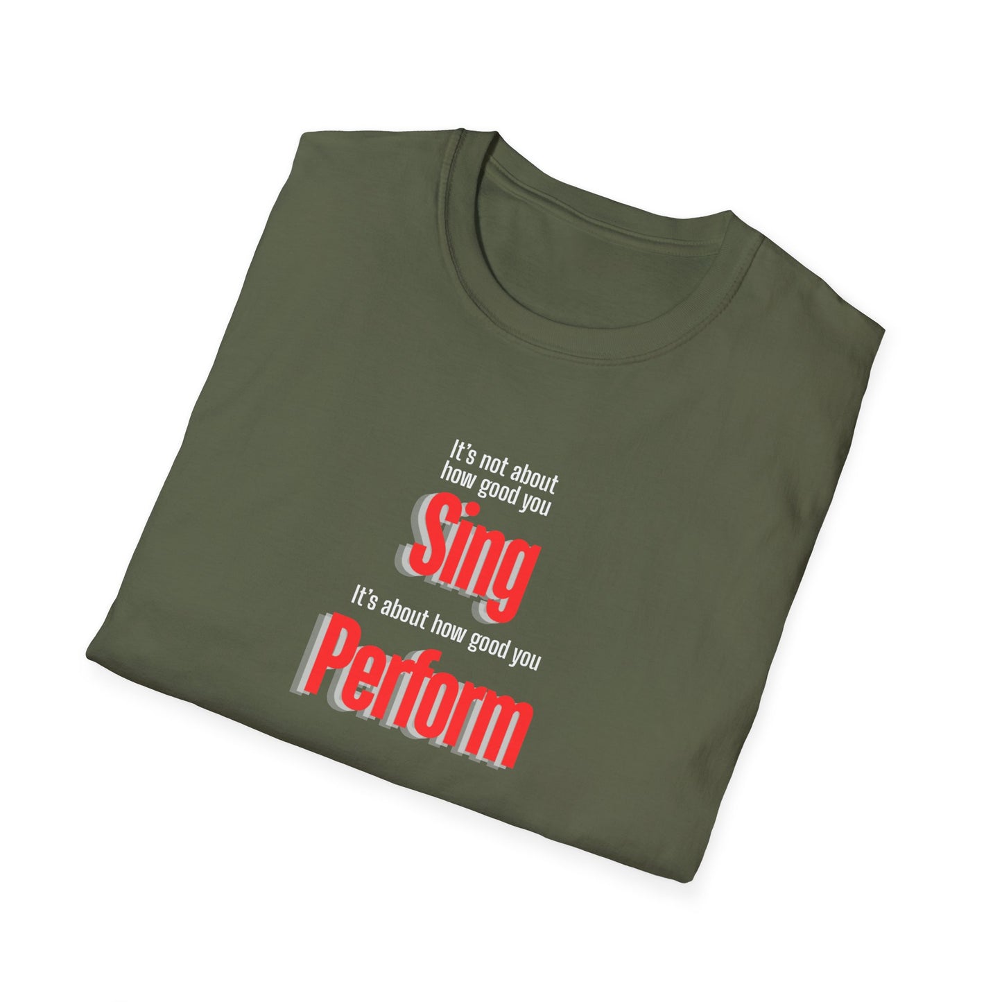 Performer Unisex Softstyle T-Shirt - Perfect for Singers, Musicians, Concerts, Gifts, Casual Wear