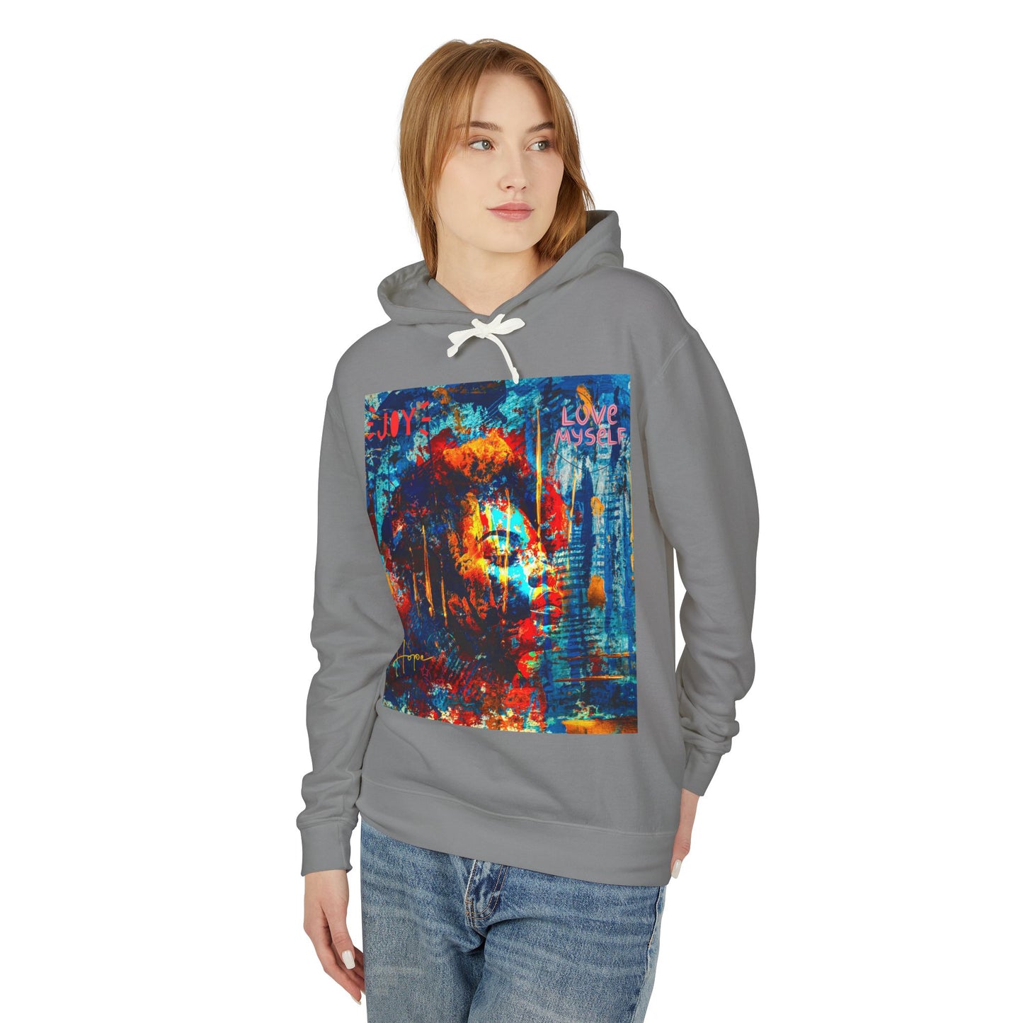 Self Love Unisex Lightweight Hooded Sweatshirt