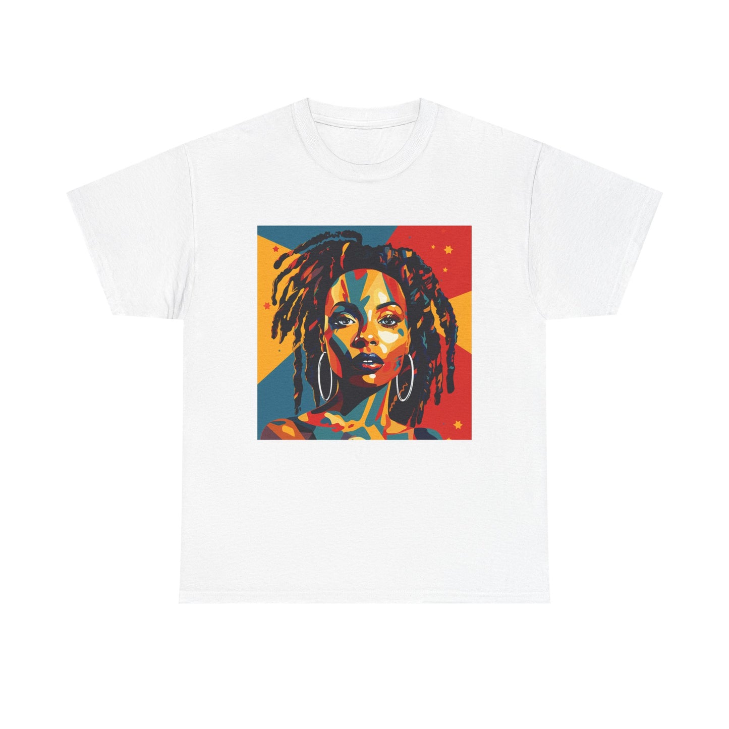 Vibrant Art Tee – Bold Portrait Design for Creative Souls