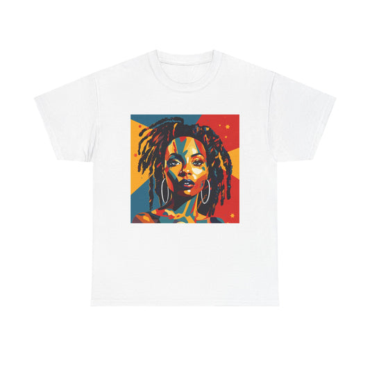 Vibrant Art Tee – Bold Portrait Design for Creative Souls