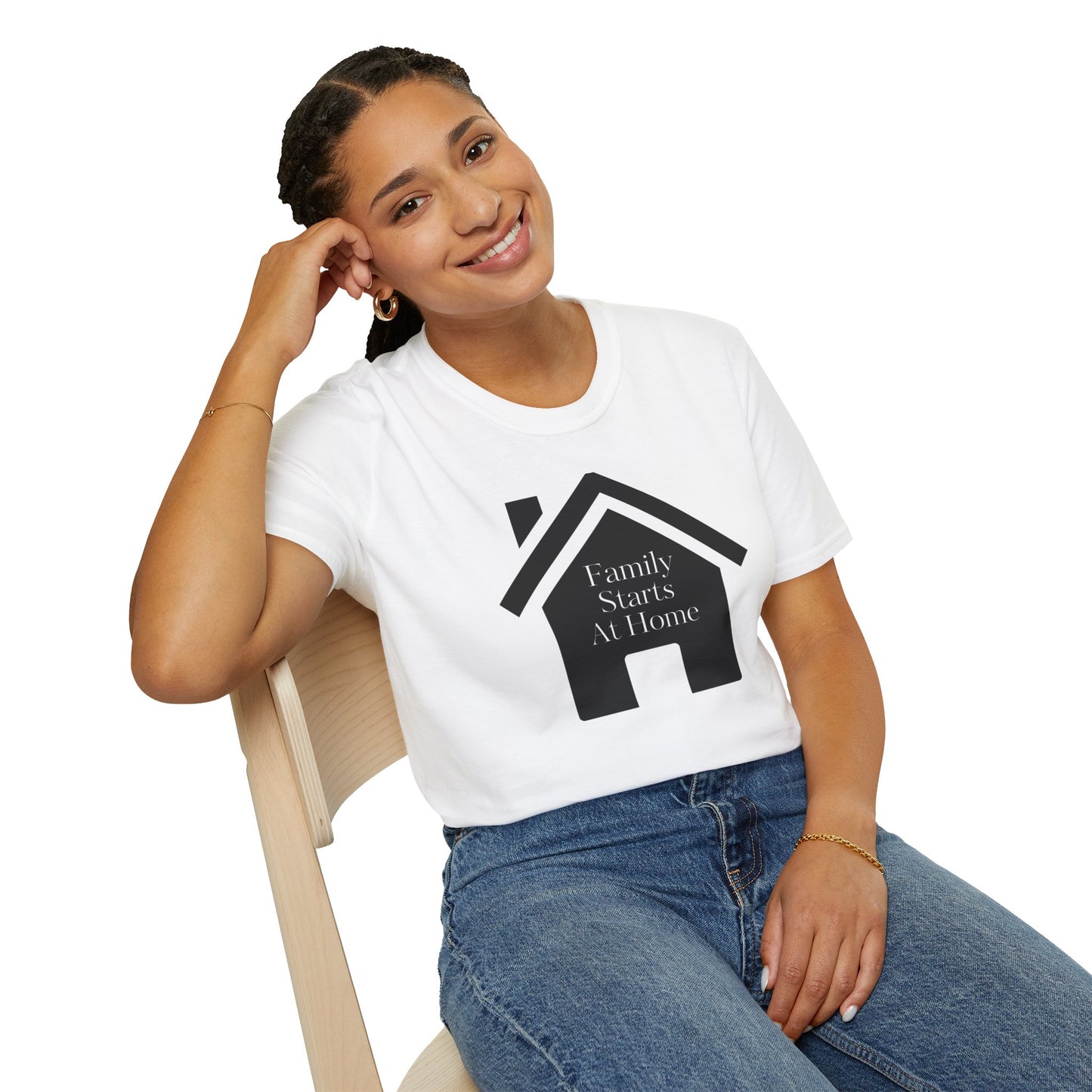 Family Starts At Home Unisex T-Shirt