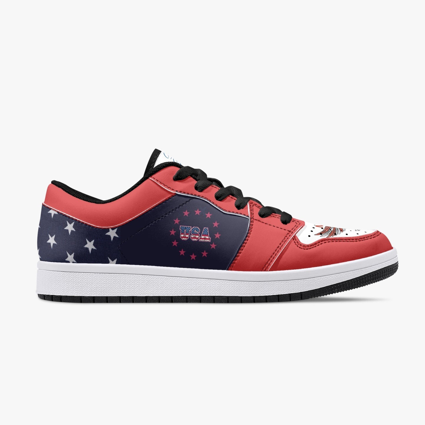 Madame President Harris Low-Top Leather Sneakers