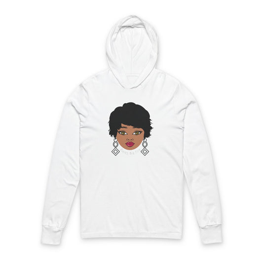 Pixie's Are Fire Graphic Long Sleeve Hoodie Tee,