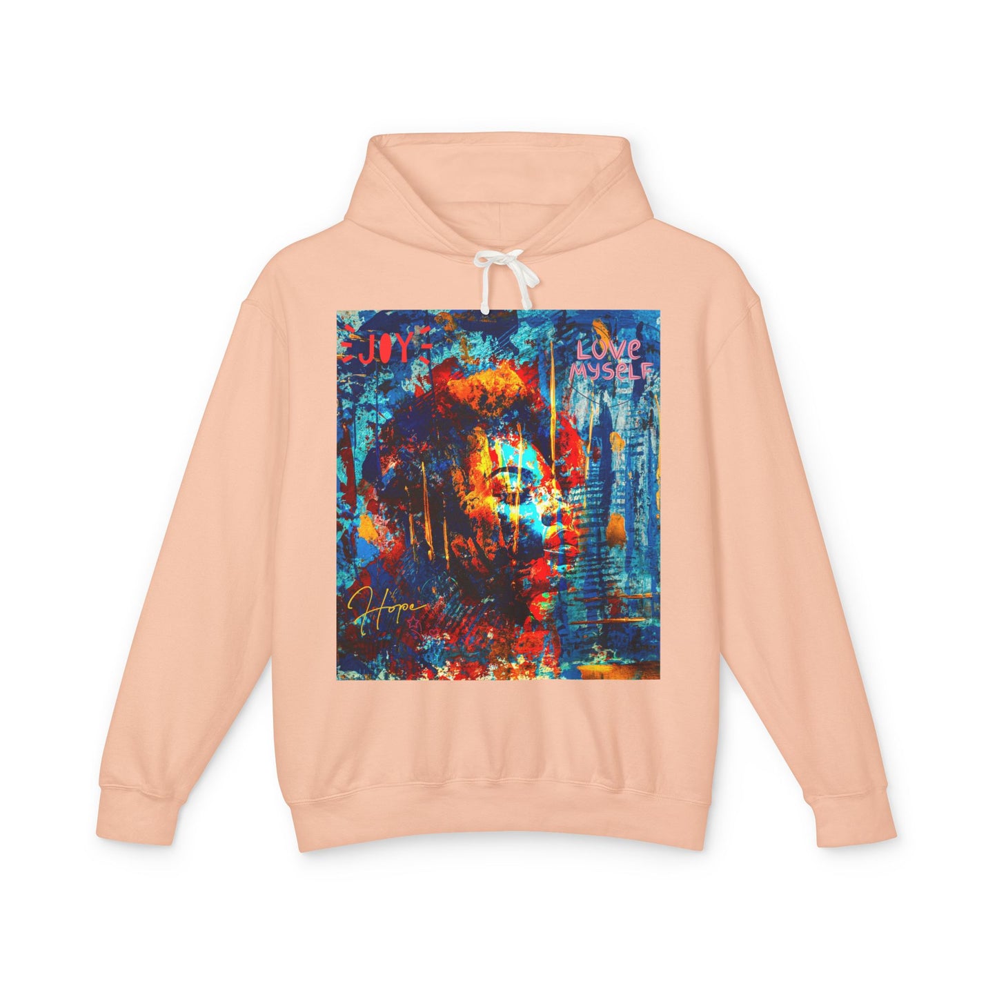 Self Love Unisex Lightweight Hooded Sweatshirt