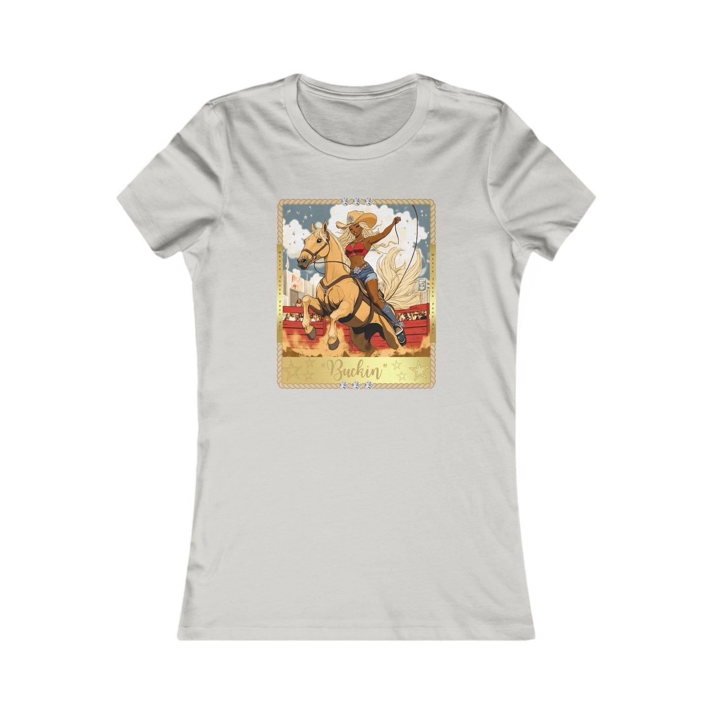 Vintage Rodeo Buckin' Tee for Women - Perfect for Country Lovers