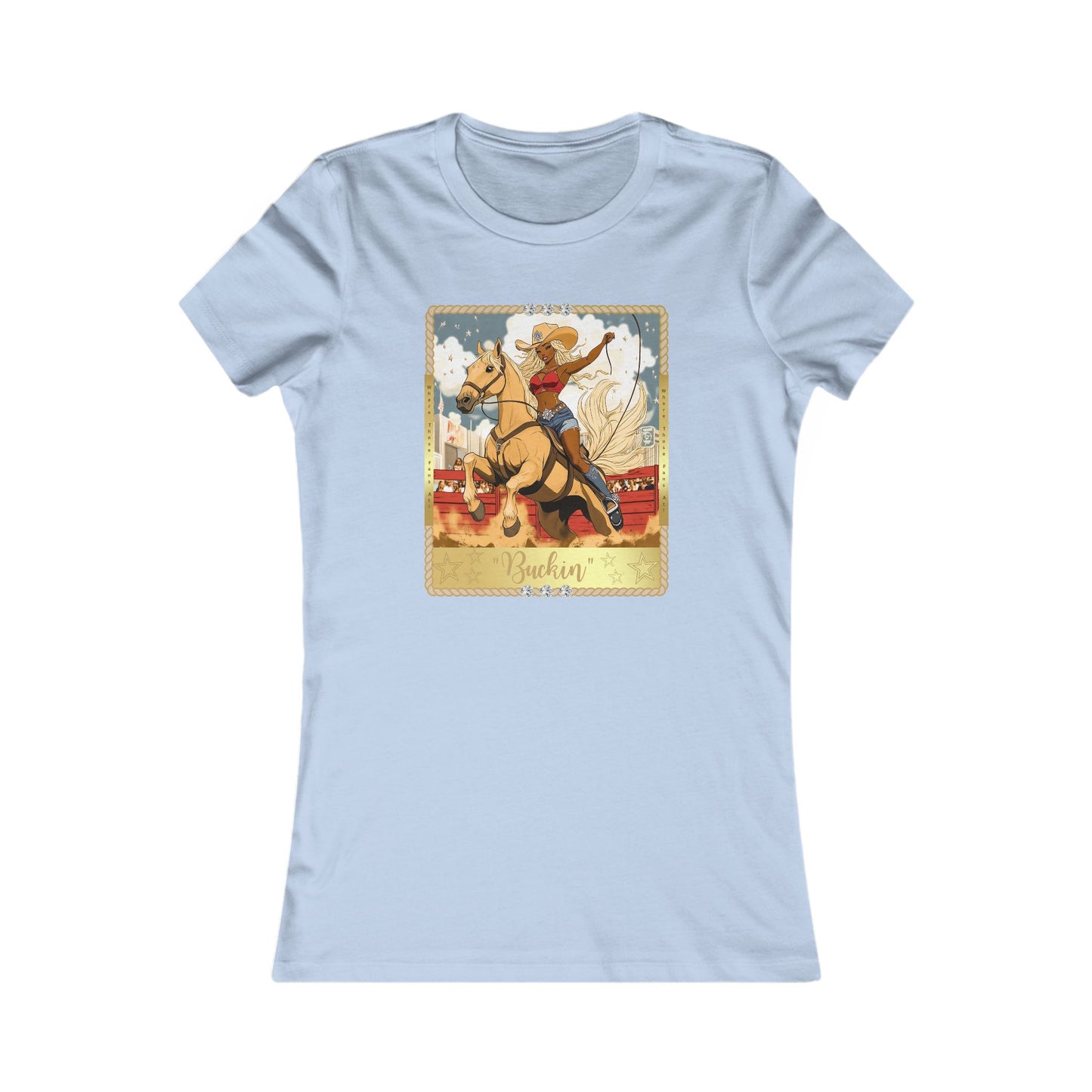 Vintage Rodeo Buckin' Tee for Women - Perfect for Country Lovers