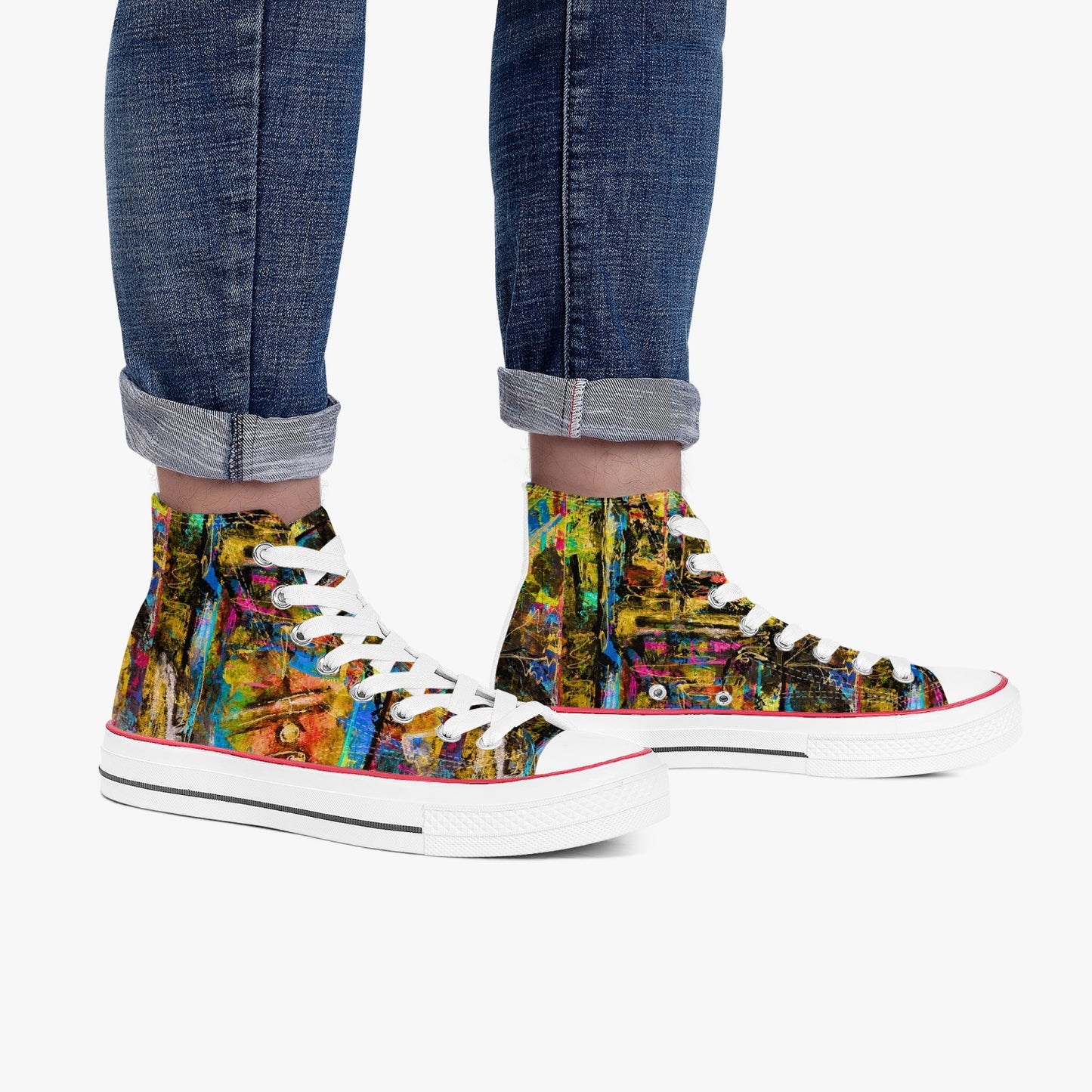 High-Top Canvas Shoes