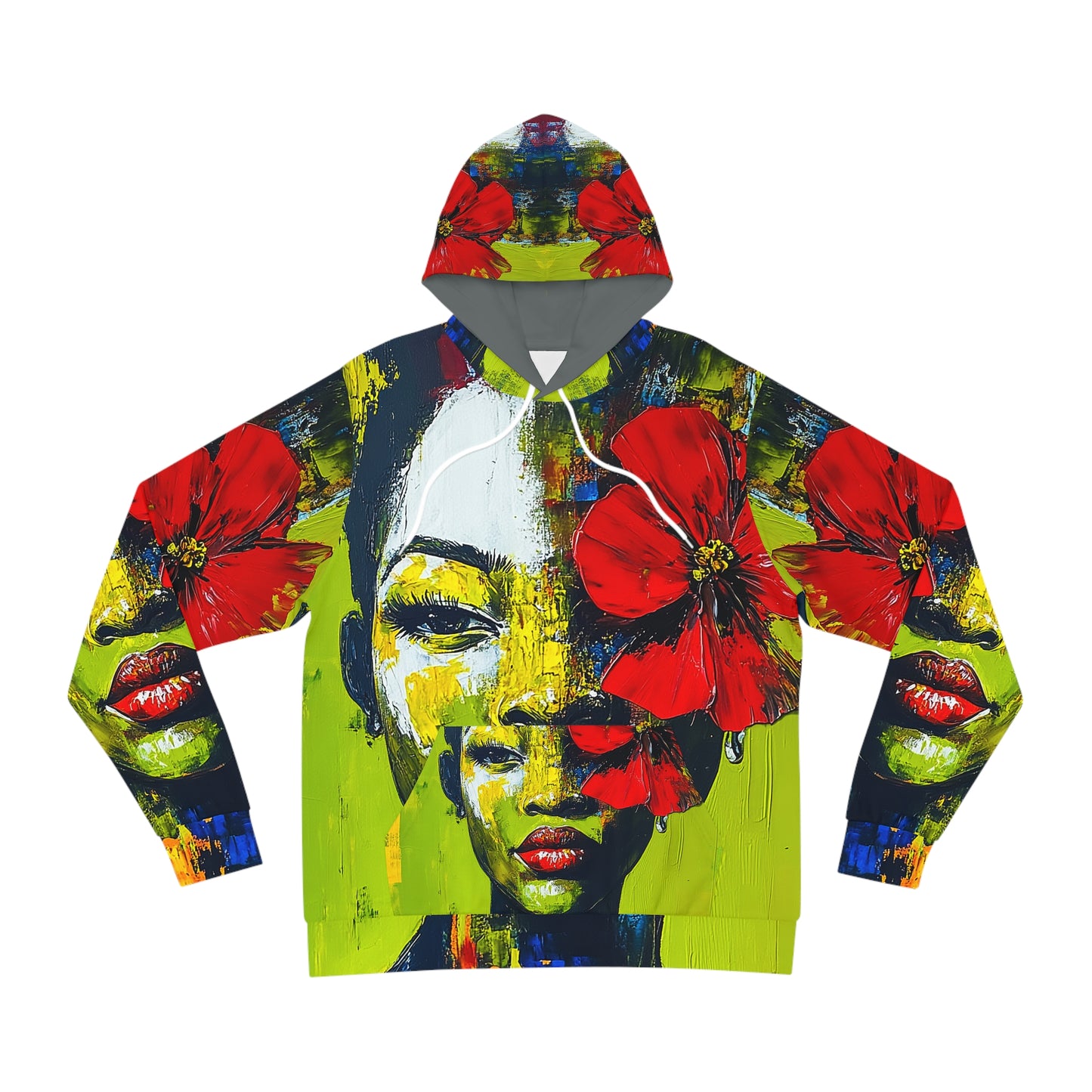 WAMF - Red Flame Rose Hoodie