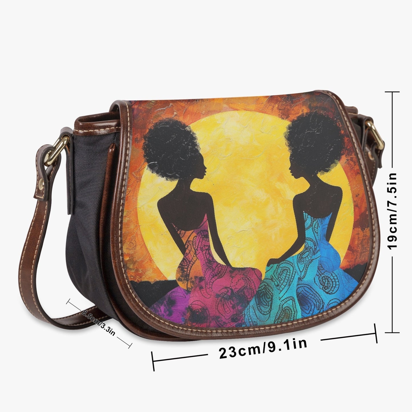 Sisterhood Sunny Day  Flap Saddle Bag